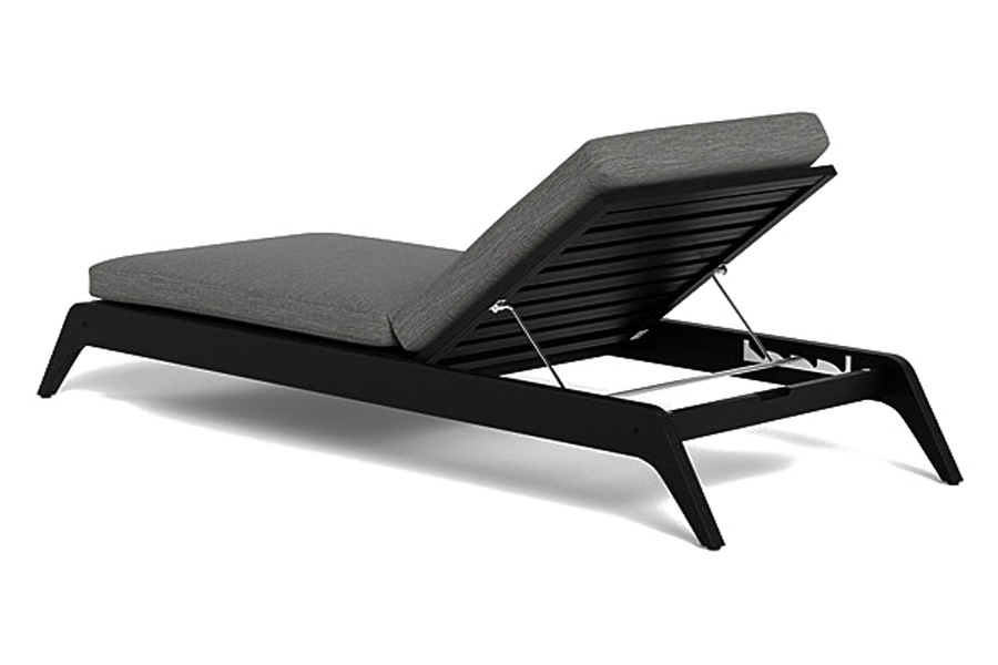 Harbour Mlb Slatted Sun Lounge - Teak Charcoal, Panama Blanco