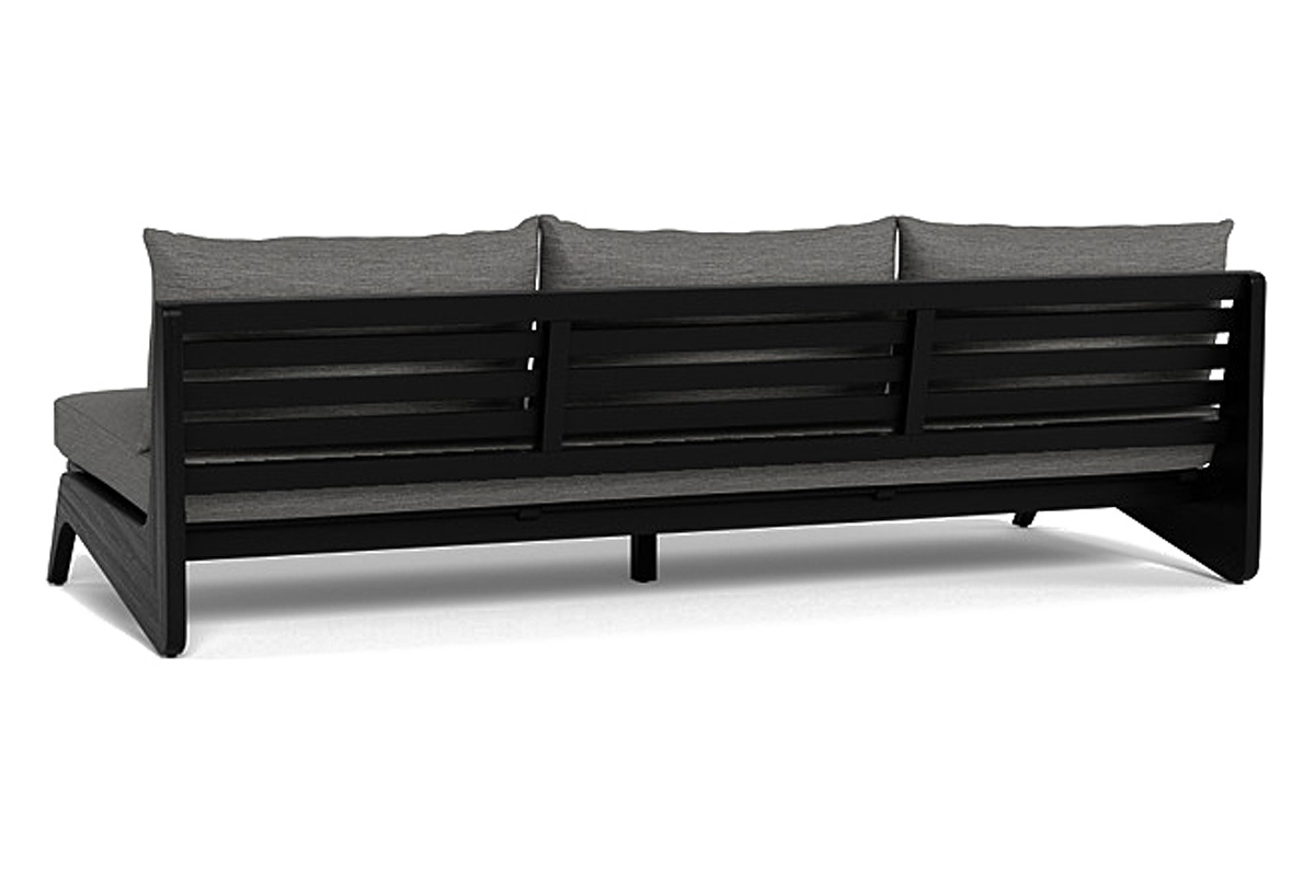 Harbour Mlb 3 Seat Armless Sofa - Teak Charcoal, Panama Grafito