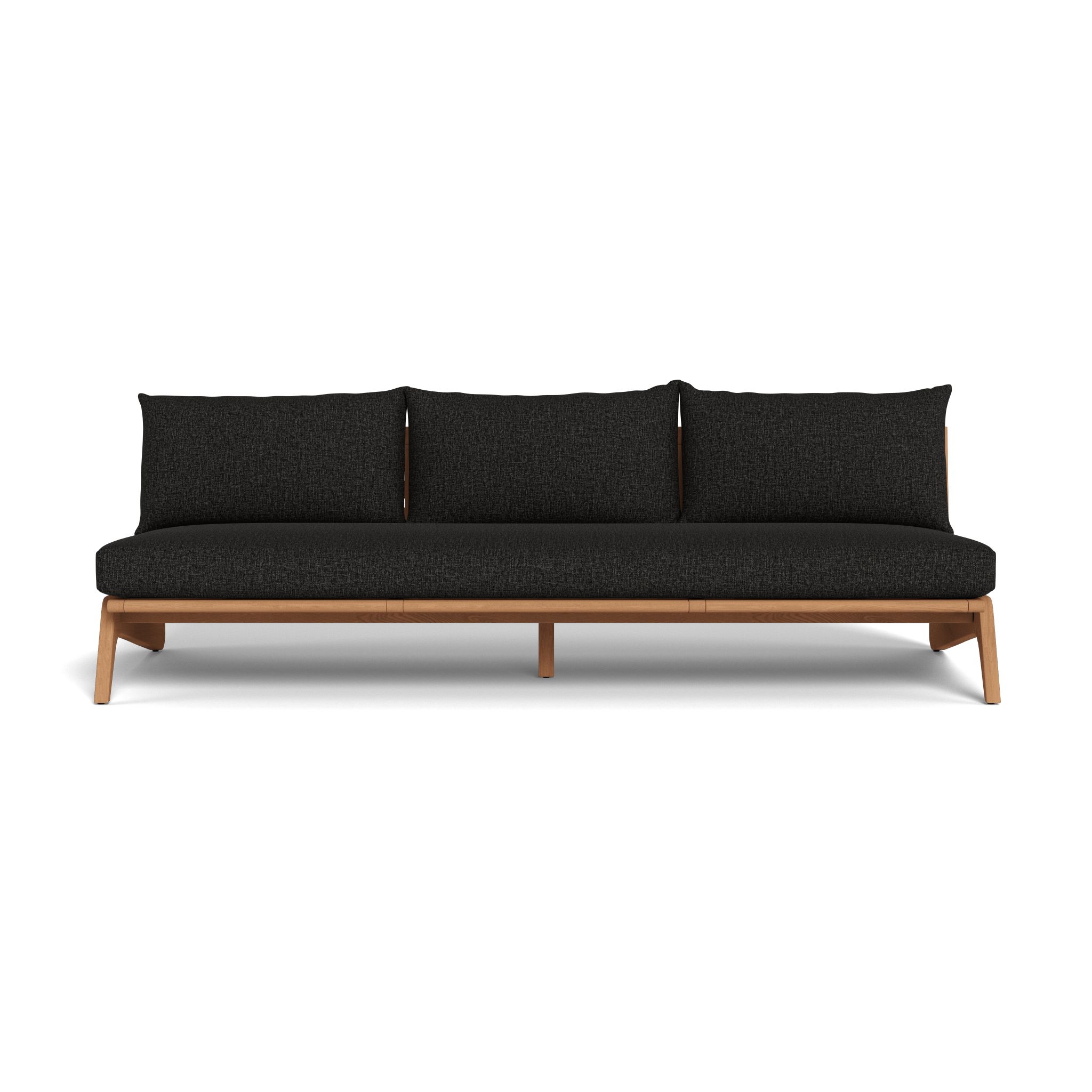 Harbour Mlb Teak 3 Seat Armless Sofa
