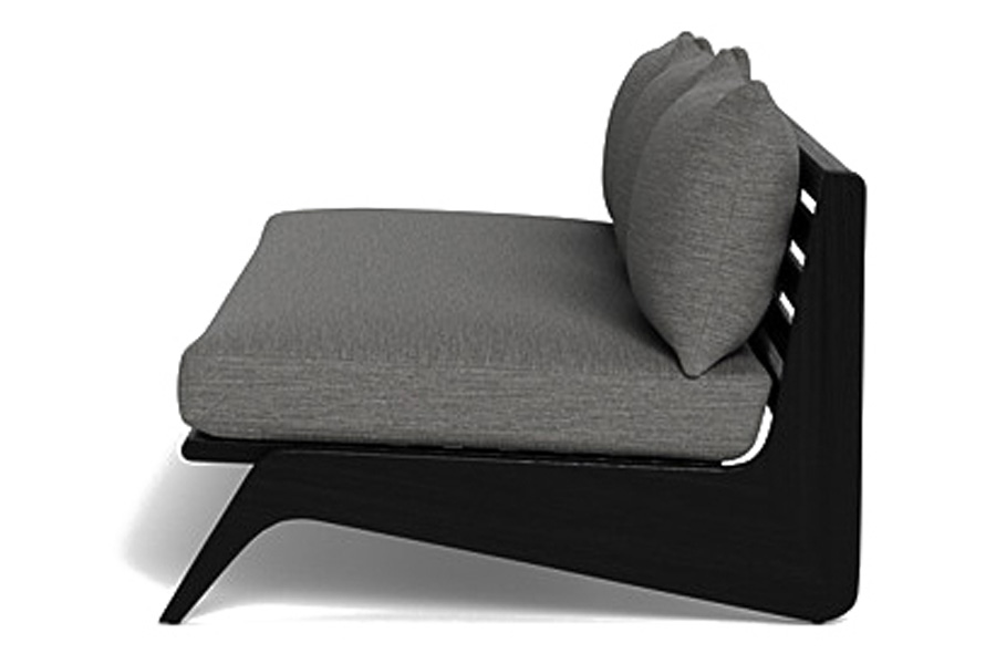 Harbour Mlb Teak 3 Seat Armless Sofa - Teak Natural / Copacabana Sand