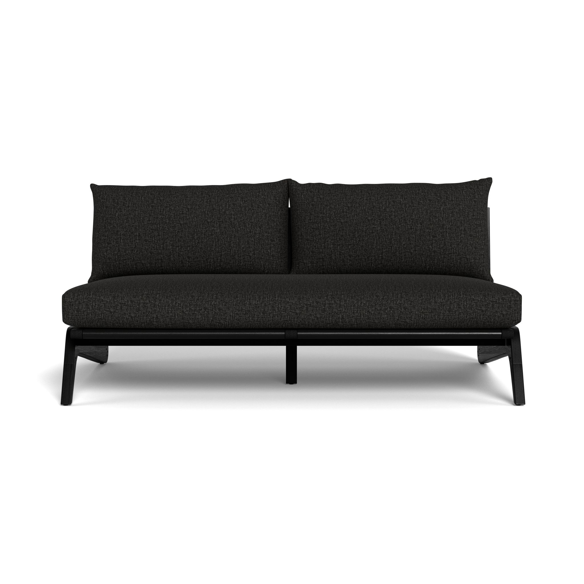 Harbour Mlb Teak 2 Seat Armless Sofa