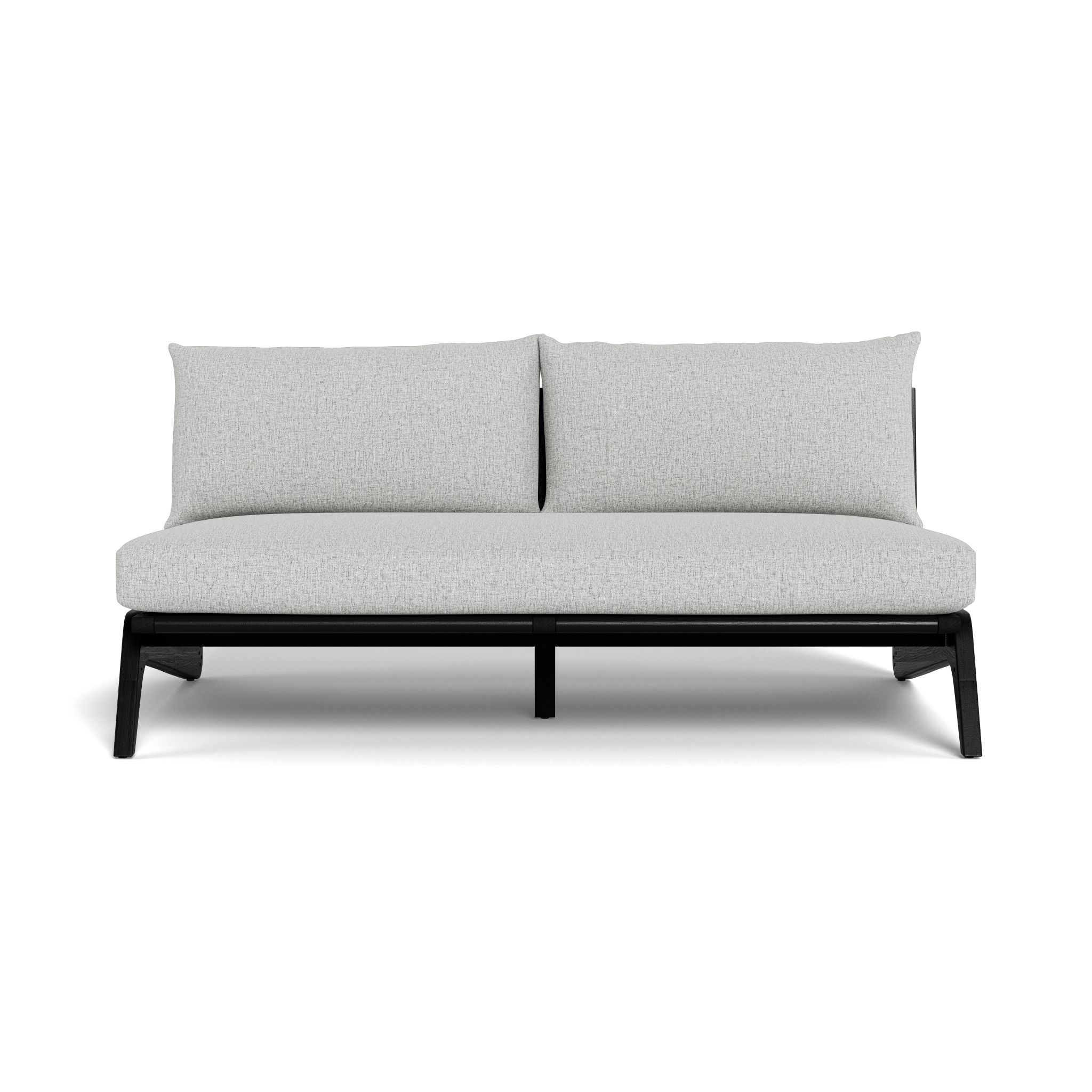 Harbour Mlb Teak 2 Seat Armless Sofa