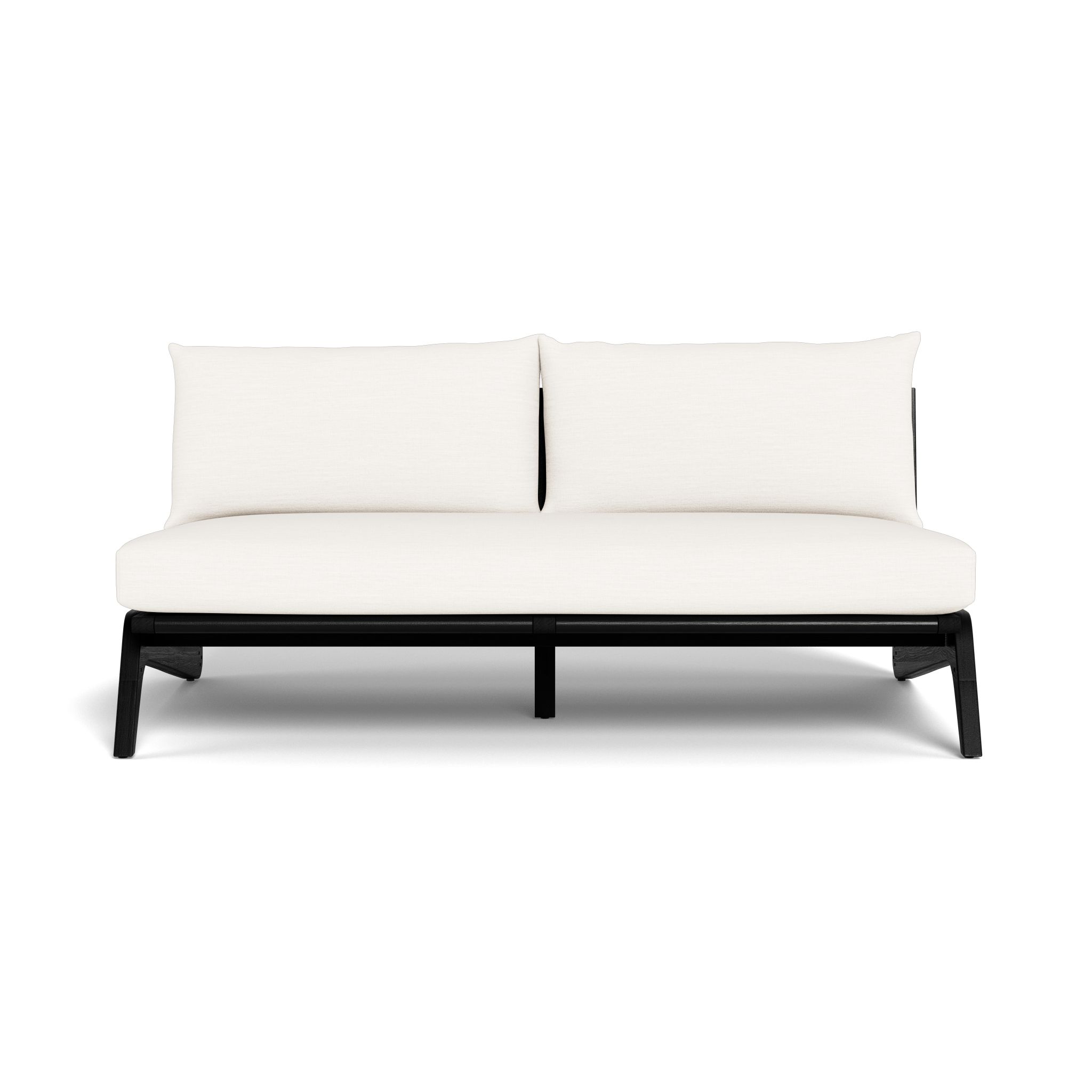 Harbour Mlb Teak 2 Seat Armless Sofa