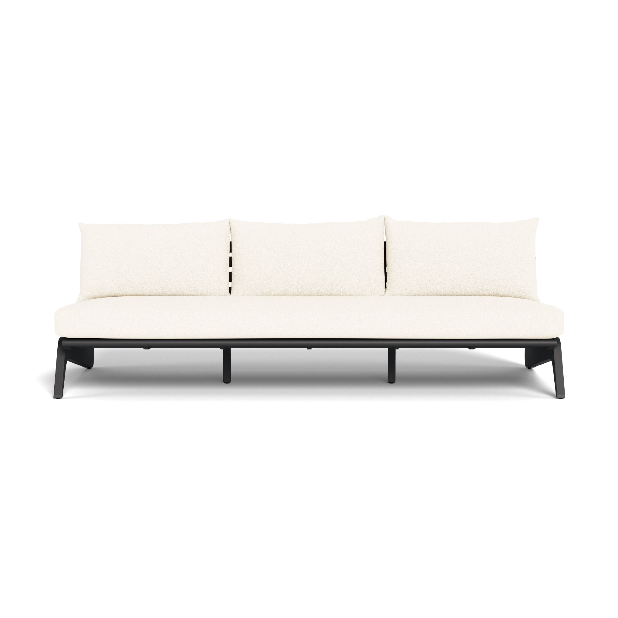 Harbour Mlb Aluminum 3 Seat Armless Sofa