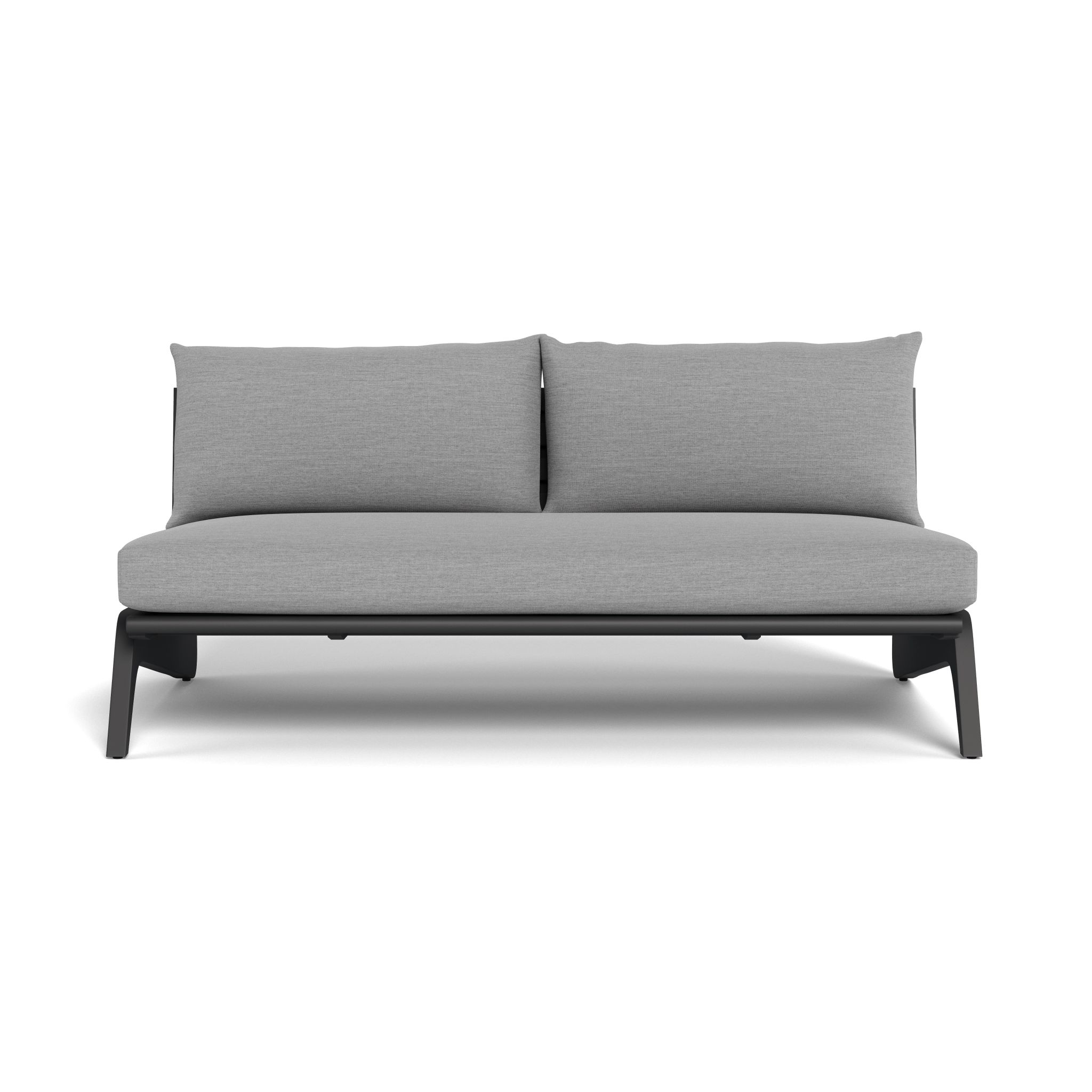 Harbour Mlb Aluminum 2 Seat Armless Sofa