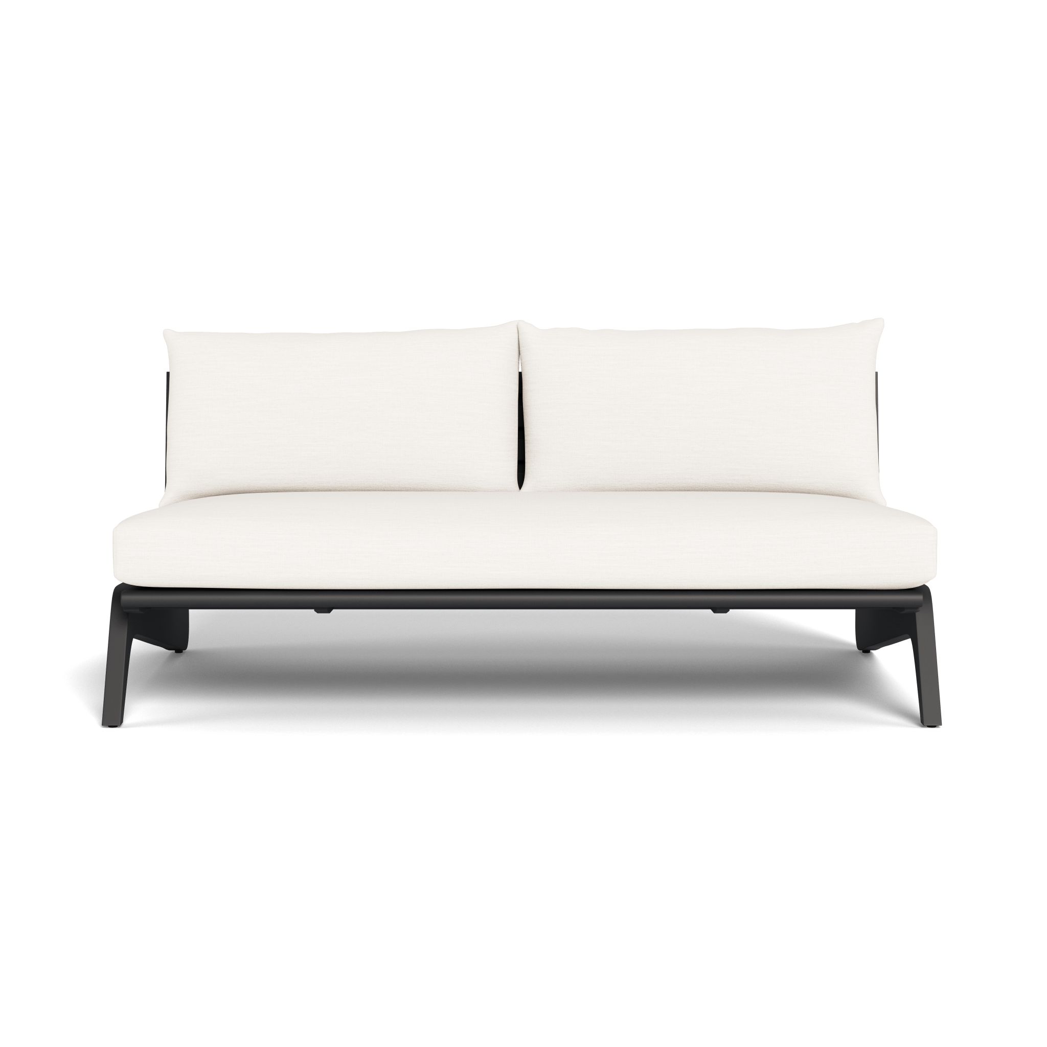 Harbour Mlb Aluminum 2 Seat Armless Sofa
