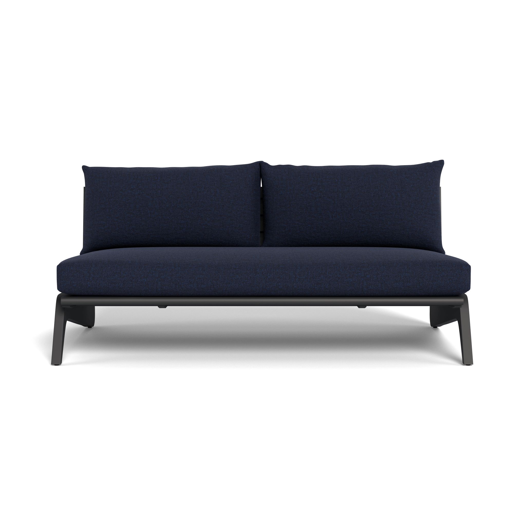 Harbour Mlb Aluminum 2 Seat Armless Sofa