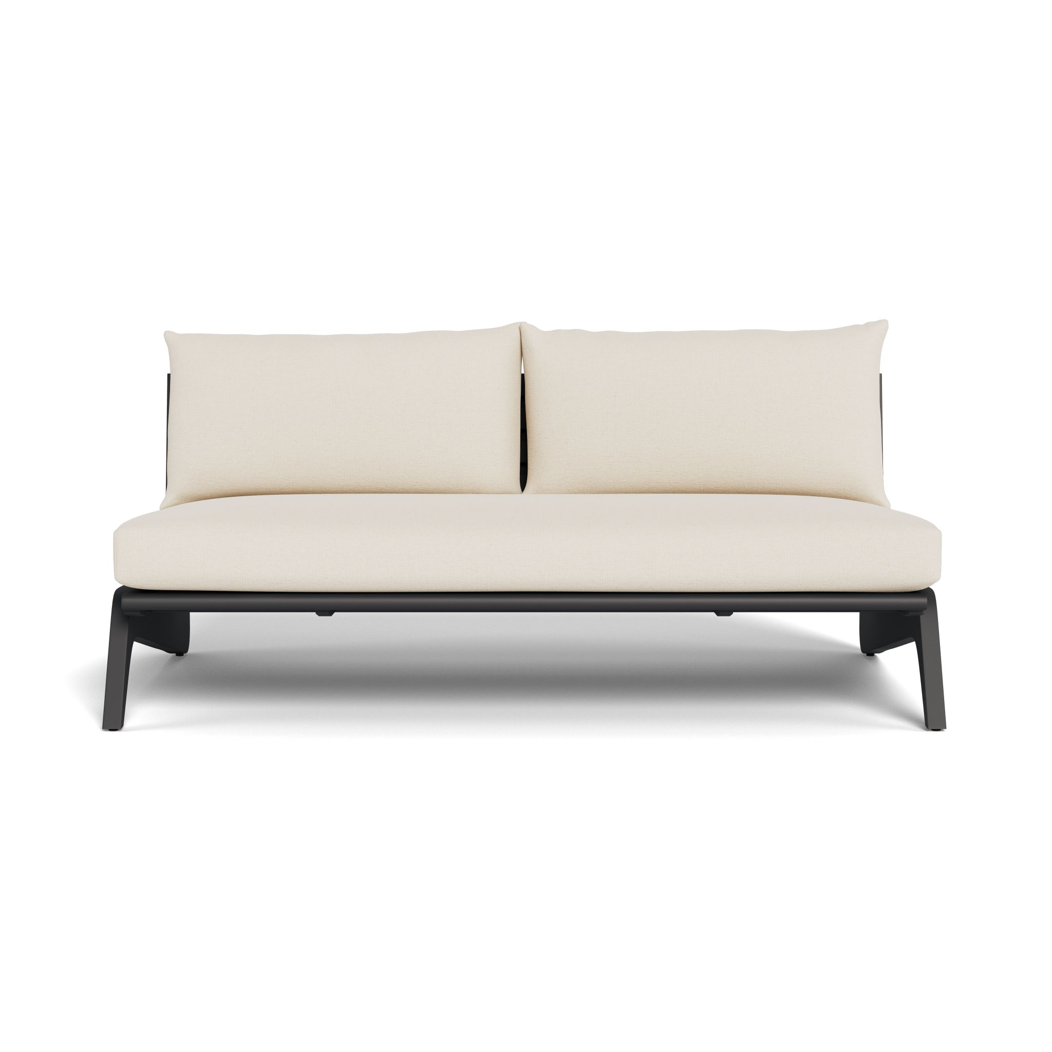Harbour Mlb Aluminum 2 Seat Armless Sofa