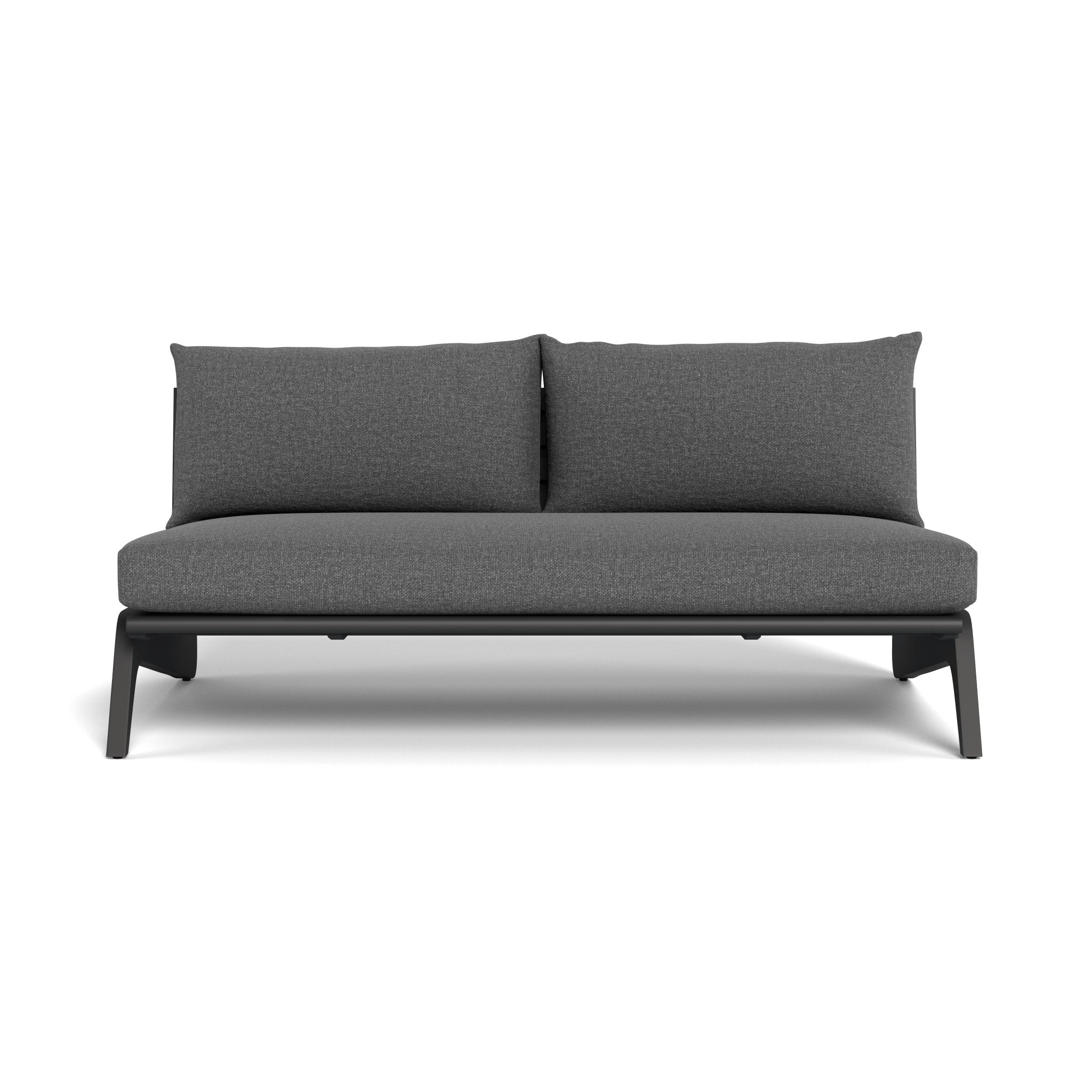 Harbour Mlb Aluminum 2 Seat Armless Sofa