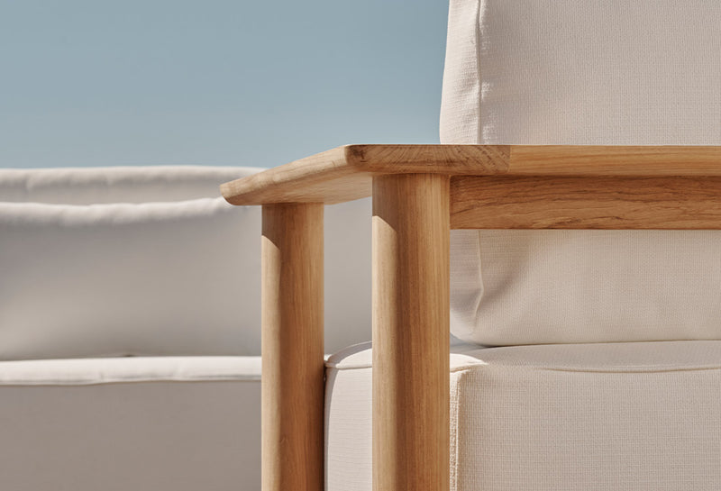 Harbour Newport Teak Dining Chair - Teak Natural / Copacabana Sand