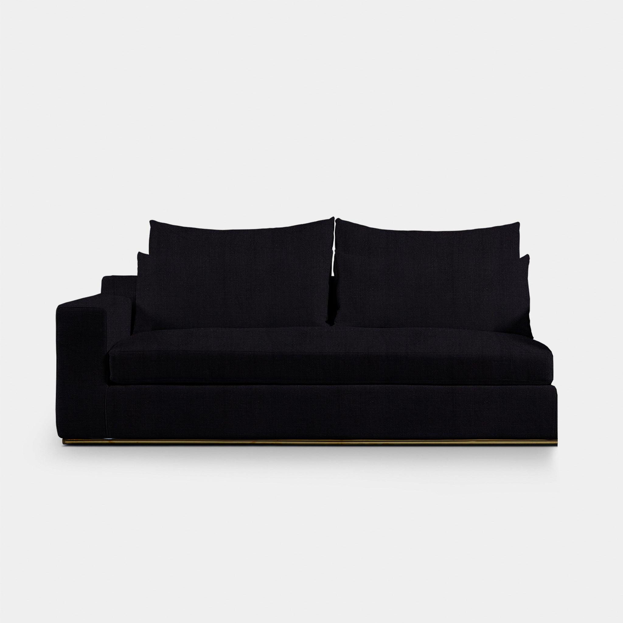 Harbour Ocean 2 Seat 1 Arm Sofa Left - Harbour Belgian Linen Cement