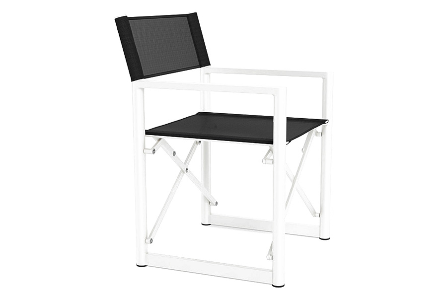Harbour Pacific Aluminum Dining Chair - Aluminum Asteroid / Batyline Silver