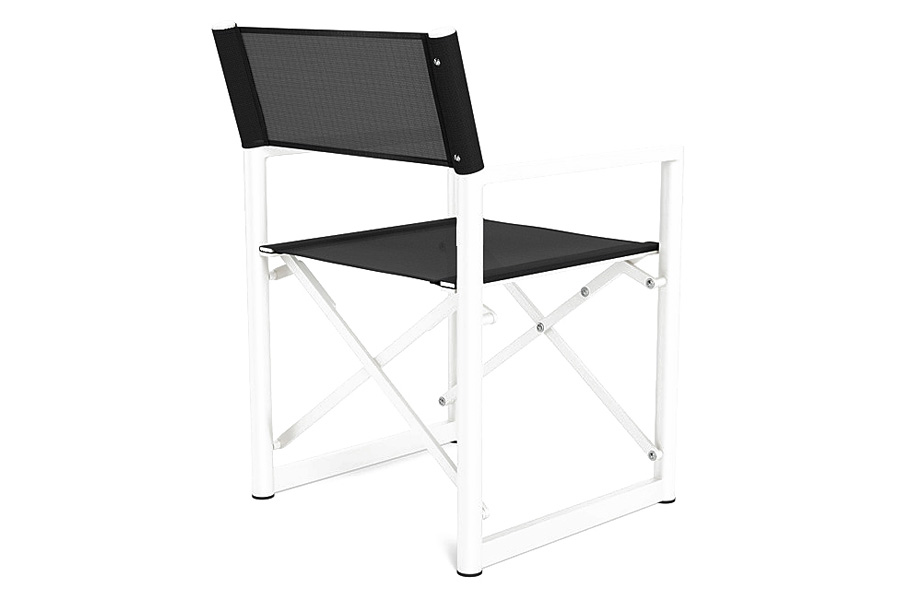 Harbour Pacific Aluminum Dining Chair - Aluminum Asteroid / Batyline Silver