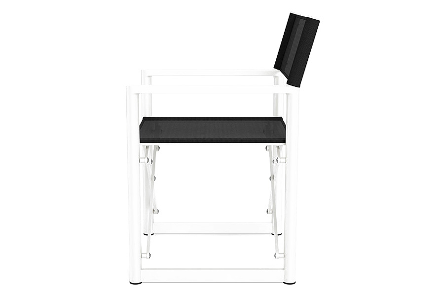Harbour Pacific Aluminum Dining Chair - Aluminum Asteroid / Batyline Silver