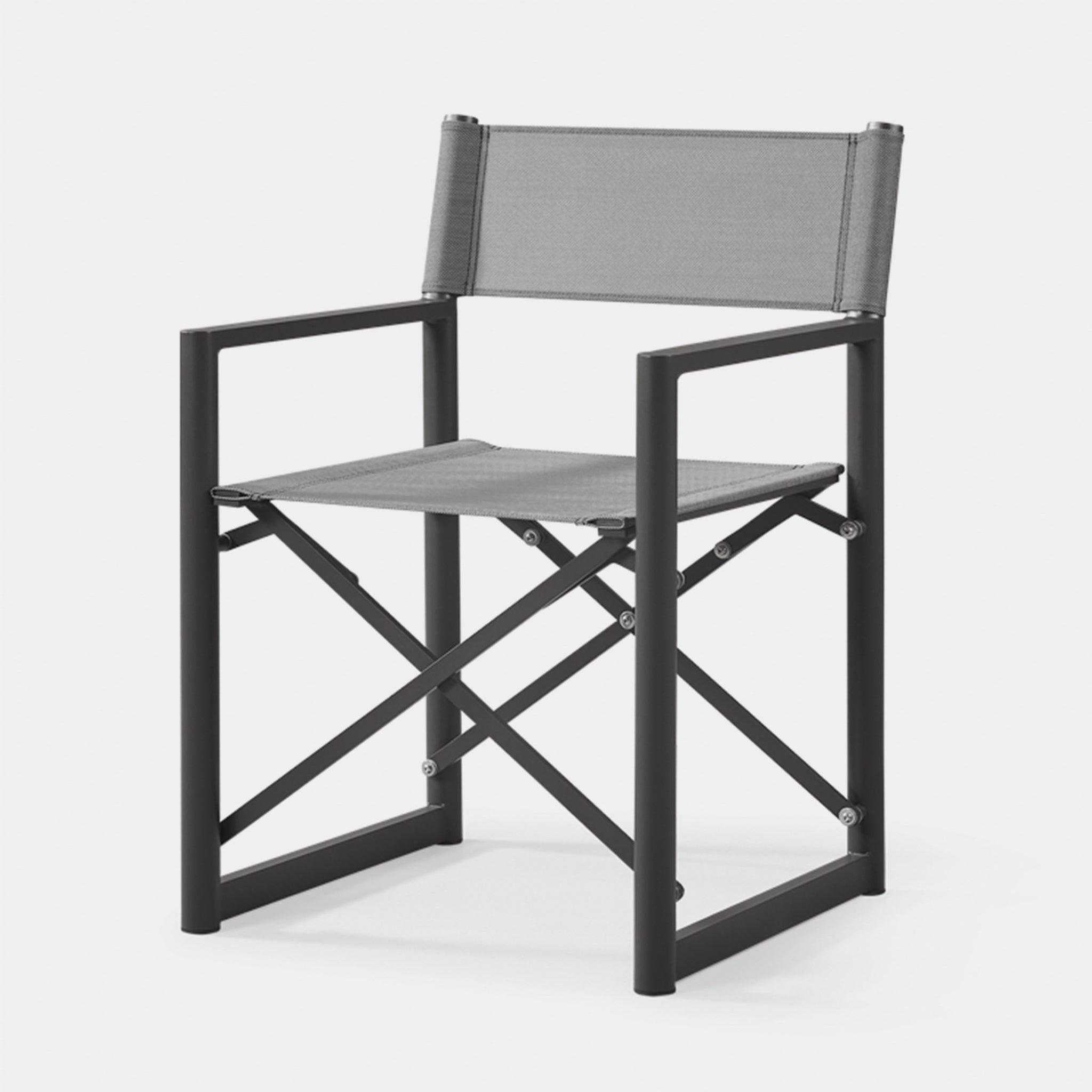Harbour Pacific Aluminum Dining Chair - Aluminum White / Batyline White