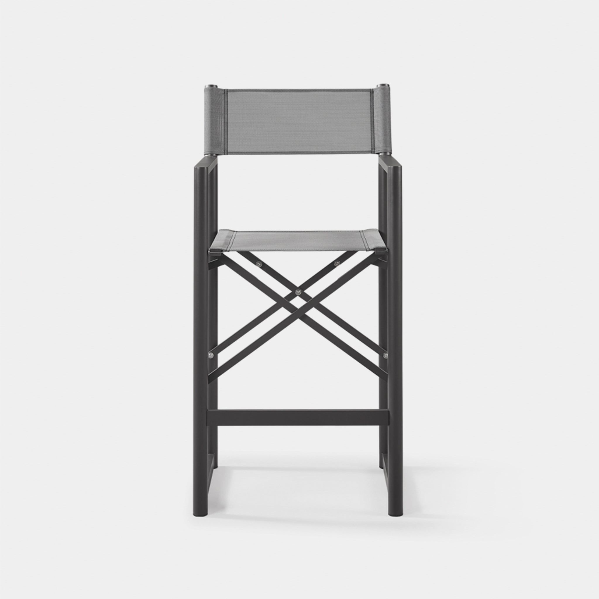 Harbour Pacific Aluminum Bar Stool - Aluminum Asteroid / Batyline Silver