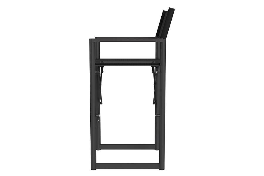 Harbour Pacific Aluminum Bar Stool - Aluminum Taupe / Batyline White