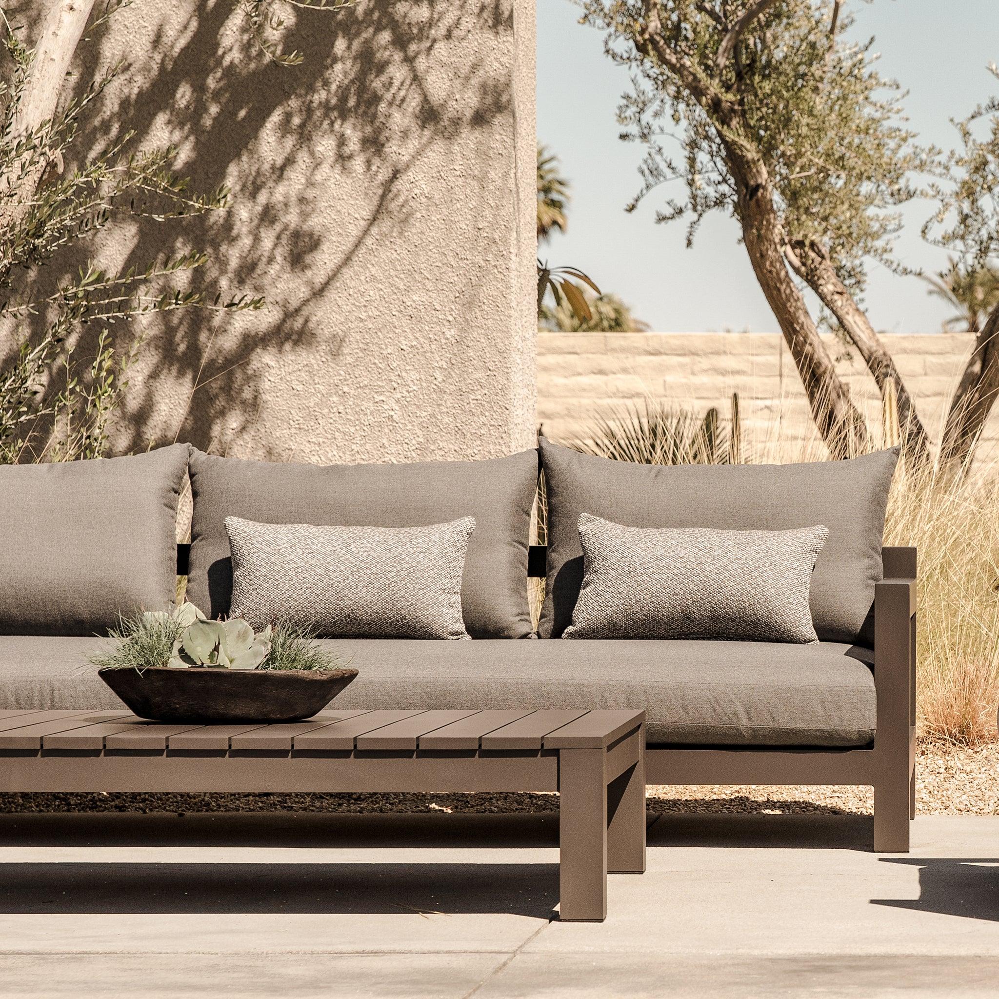 Harbour Pacific Aluminum 3 Seat Sofa - Aluminum Asteroid, Siesta Indigo, Batyline Silver