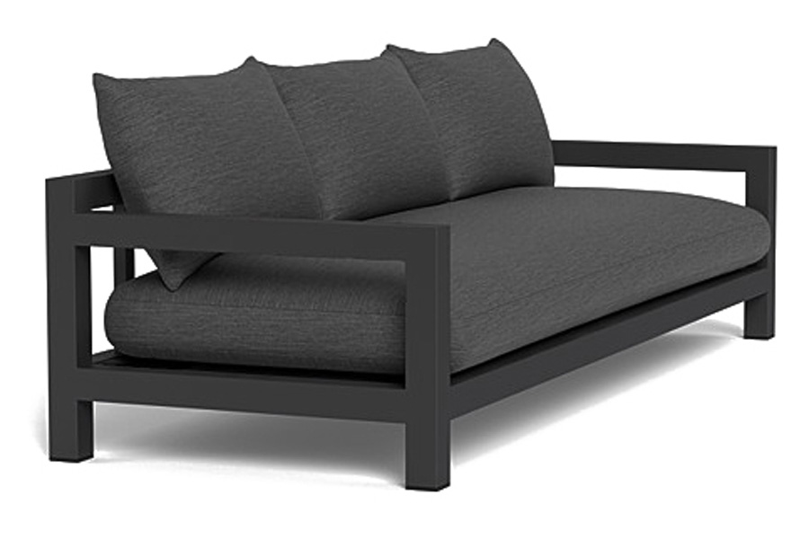 Harbour Pacific Aluminum 3 Seat Sofa - Aluminum Asteroid, Siesta Slate