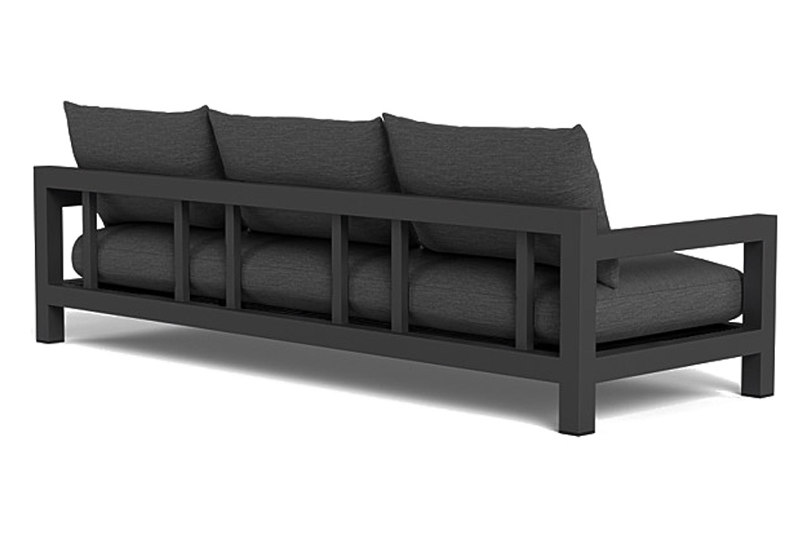 Harbour Pacific Aluminum 3 Seat Sofa - Aluminum Asteroid, Siesta Slate