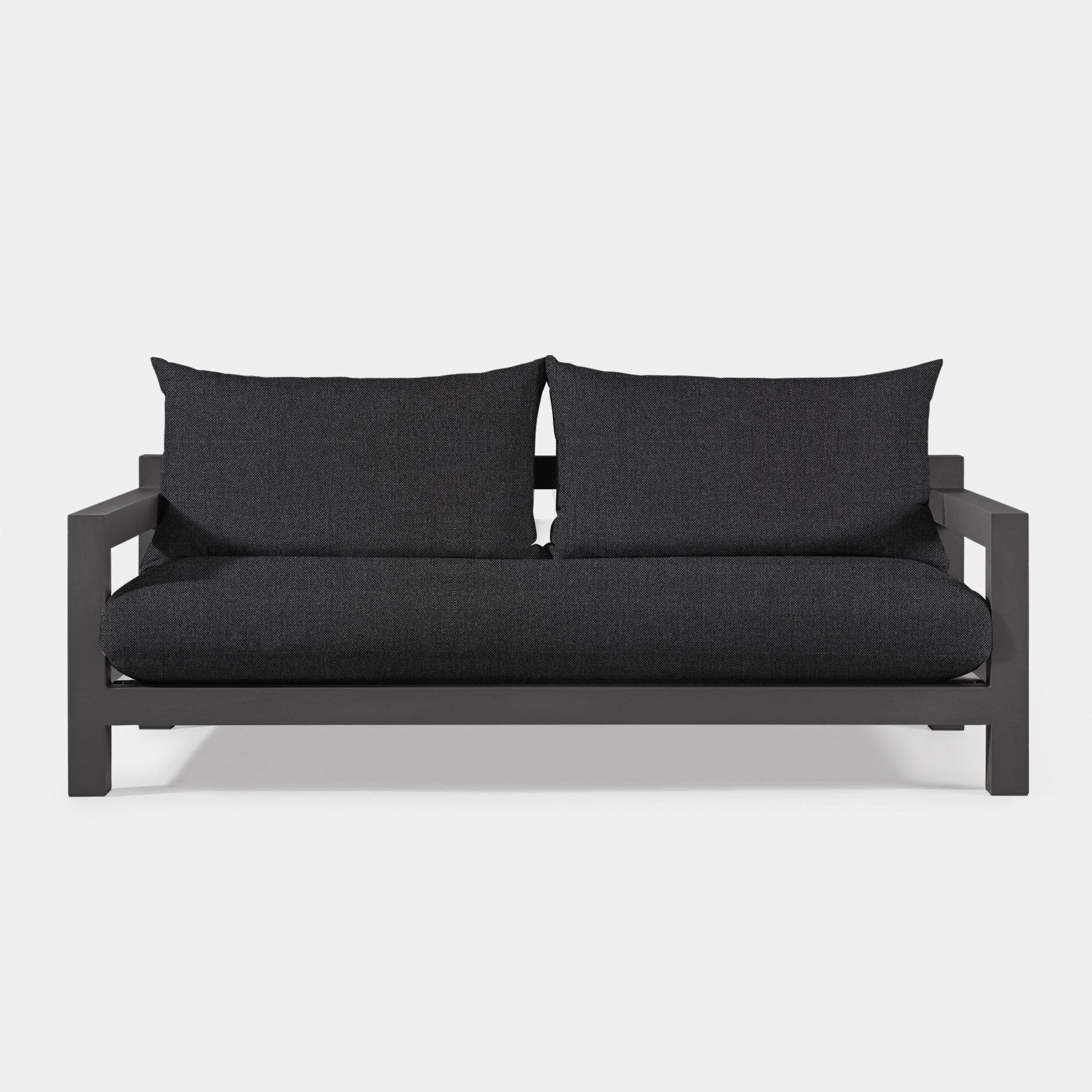 Harbour Pacific Aluminum 2 Seat Sofa - Aluminum Asteroid / Panama Grafito / Batyline Silver