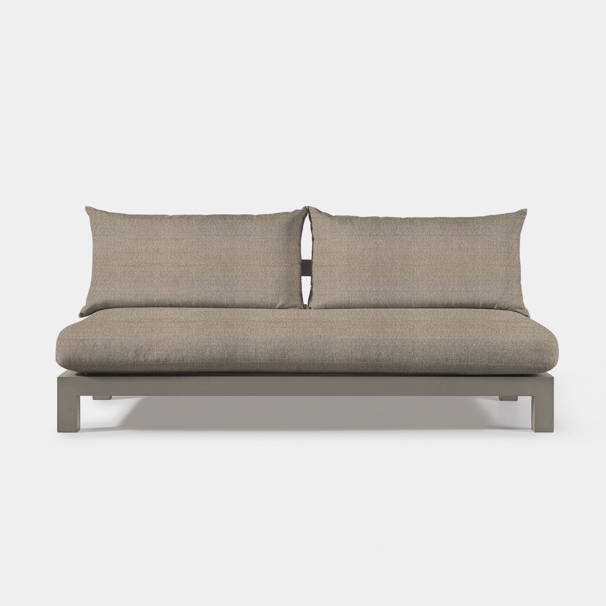 Harbour - Pacific Aluminum 2 Seat Armless Sofa