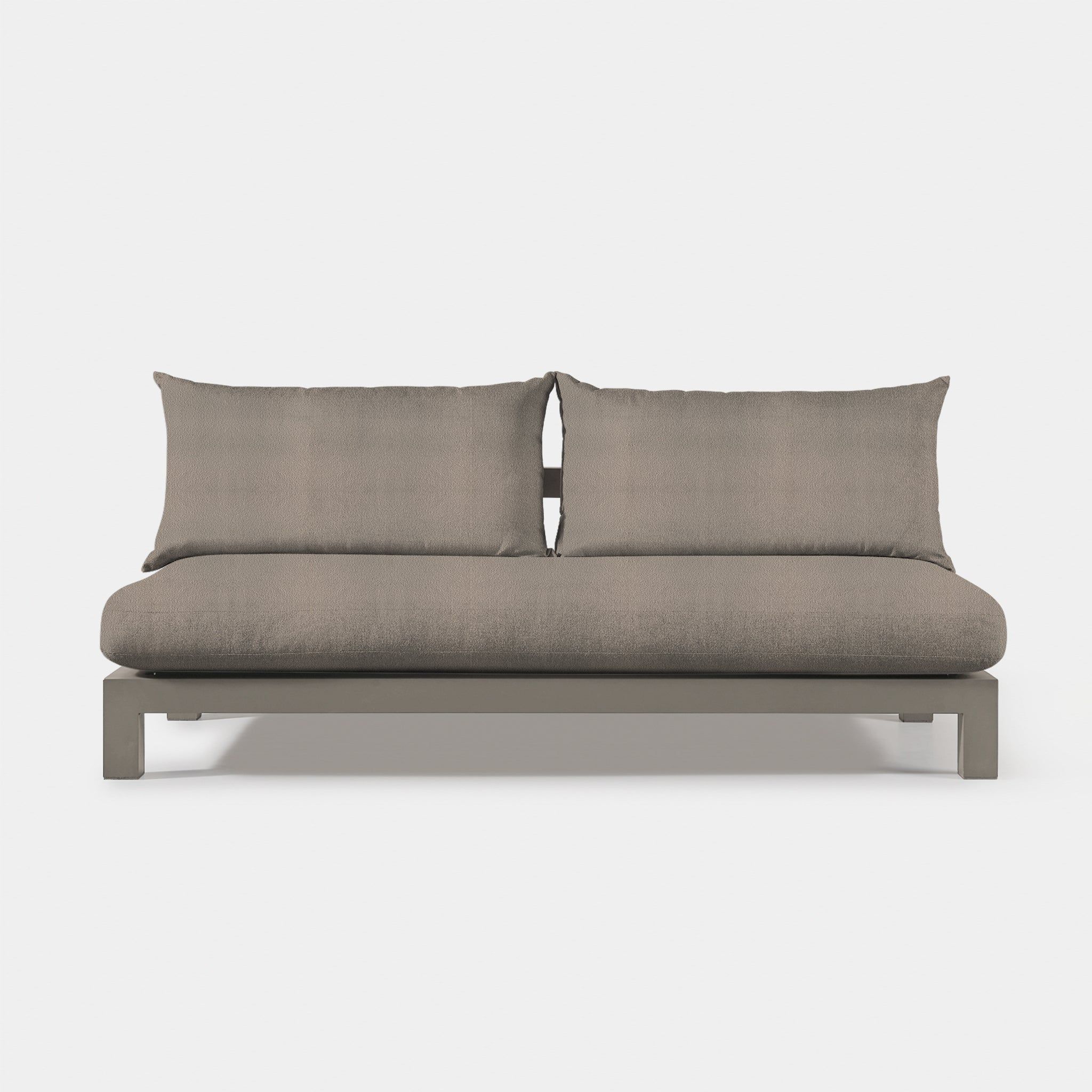Harbour - Pacific Aluminum 2 Seat Armless Sofa