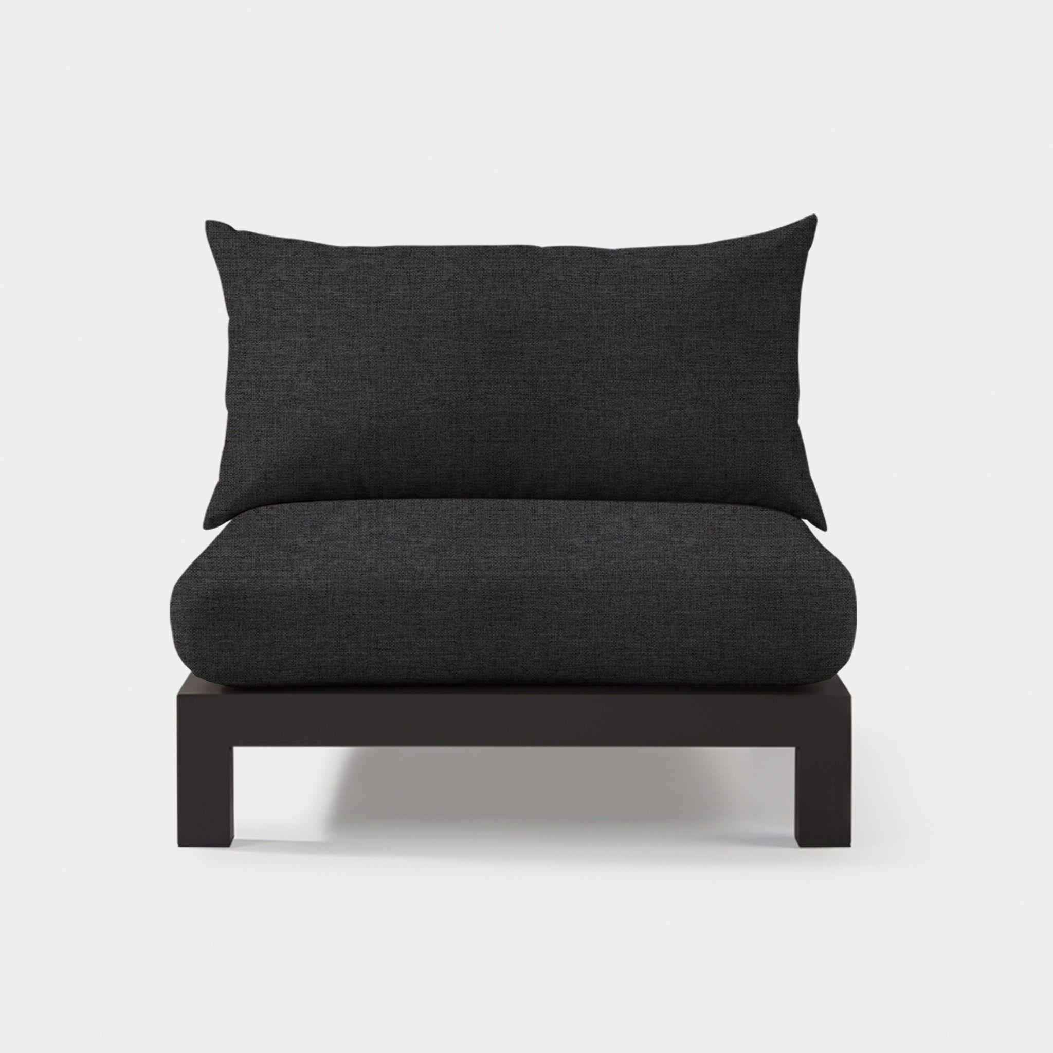 Harbour Pacific Aluminum Armless Single - Aluminum Asteroid / Copacabana Midnight / Batyline Silver