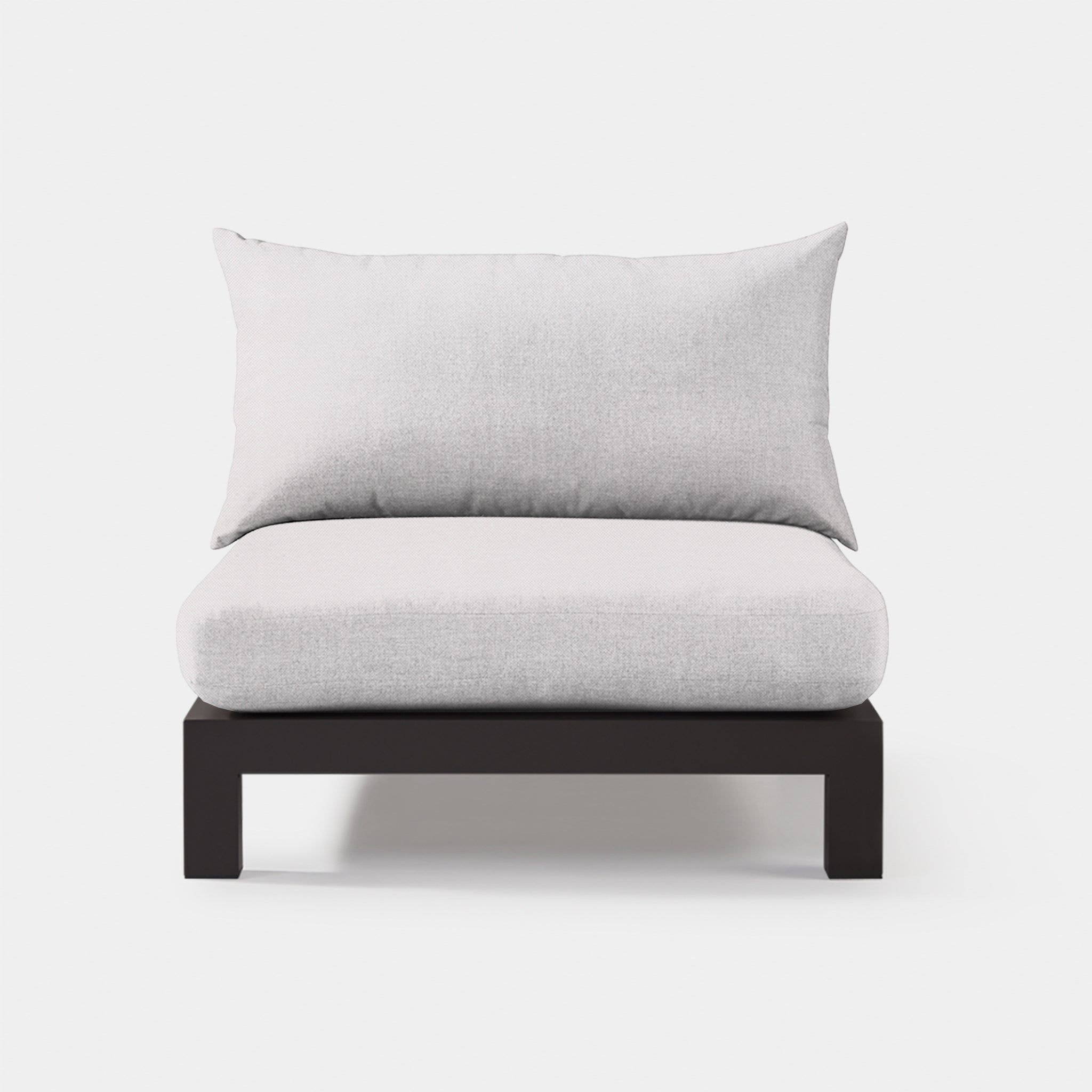 Harbour Pacific Aluminum Armless Single - Aluminum Asteroid / Panama Blanco / Batyline Silver