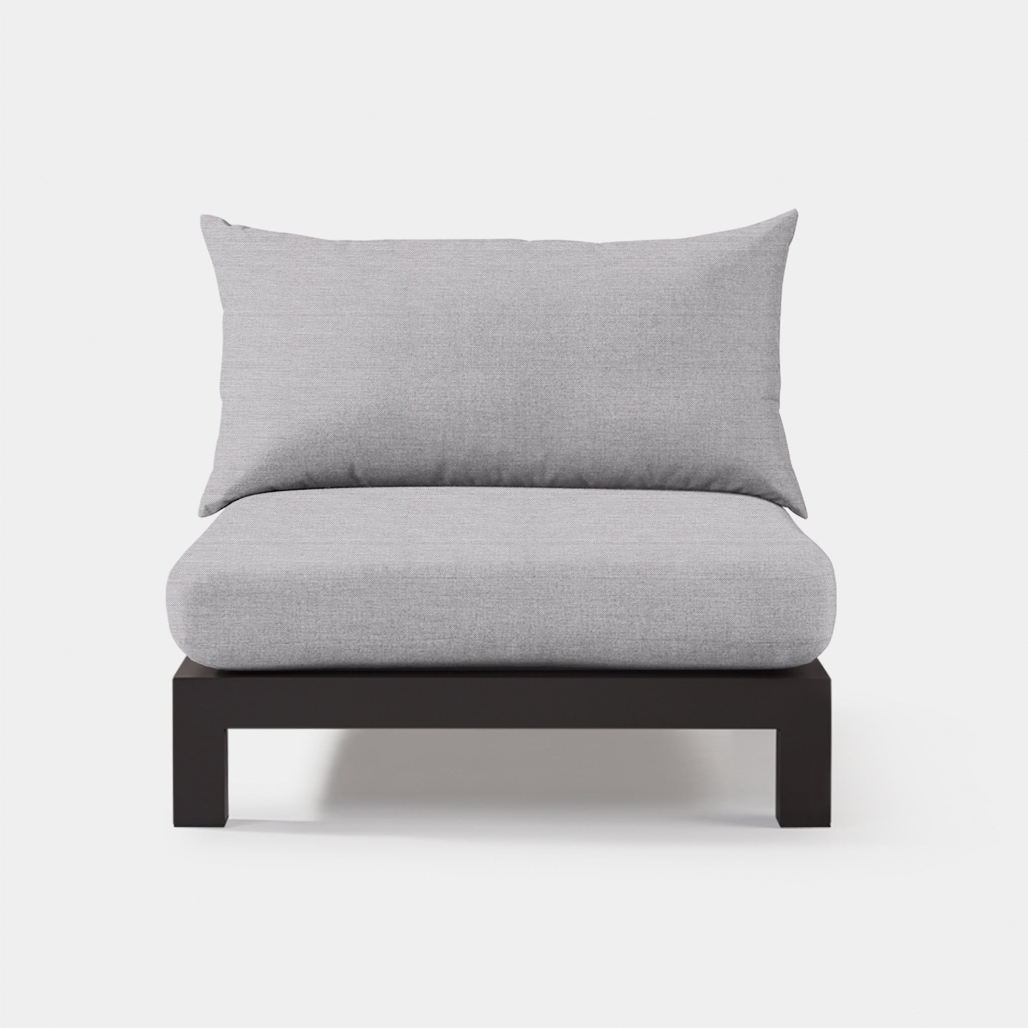 Harbour Pacific Aluminum Armless Single - Aluminum Asteroid / Panama Cloud / Batyline Silver