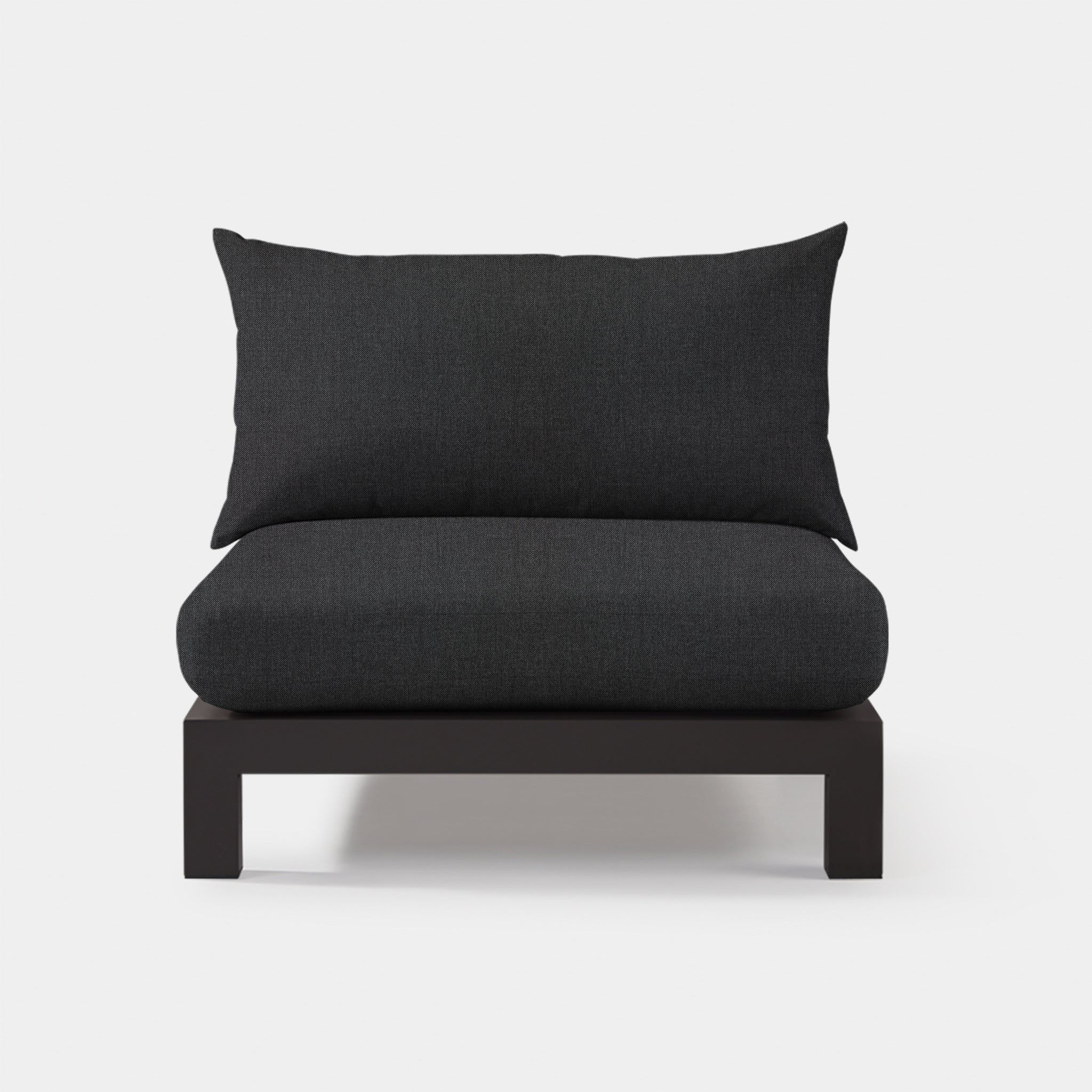 Harbour Pacific Aluminum Armless Single - Aluminum Asteroid / Panama Grafito / Batyline Silver