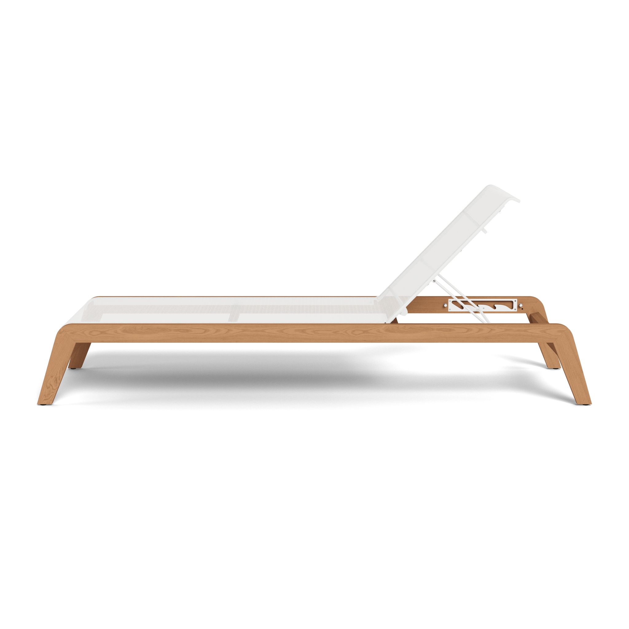 Harbour Pacific Teak Angled Sun Lounge