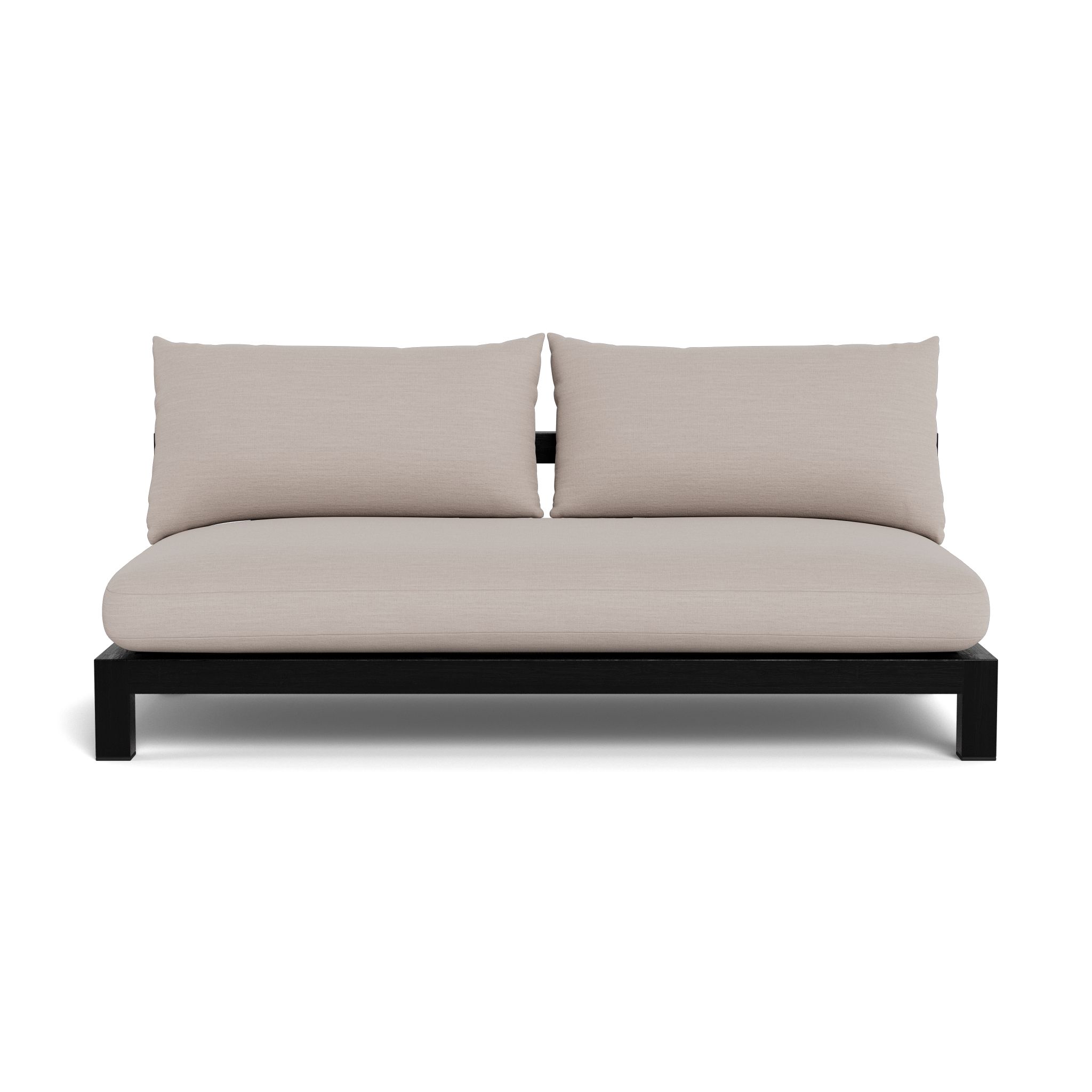 Harbour Pacific Teak 2 Seat Armless Sofa