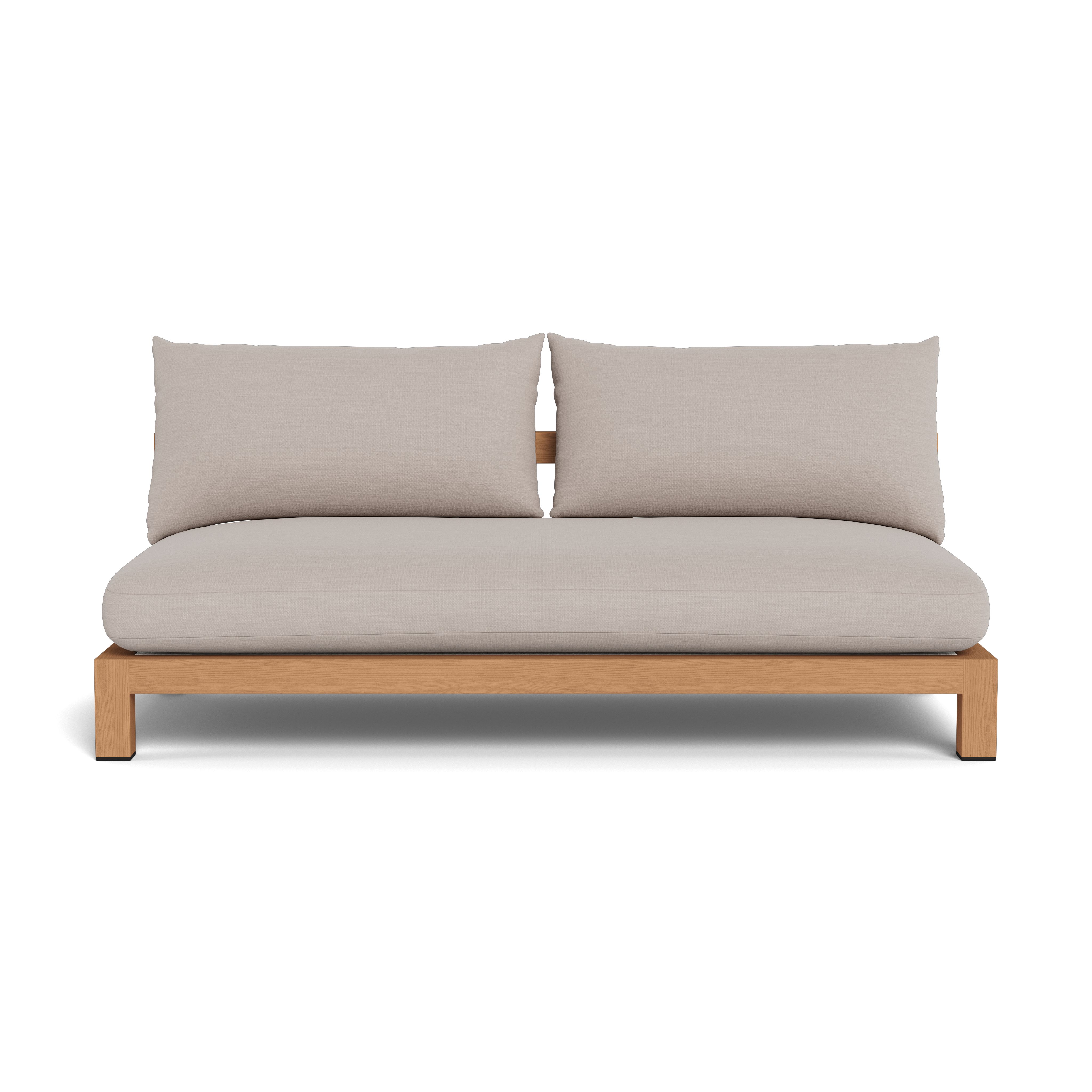 Harbour Pacific Teak 2 Seat Armless Sofa