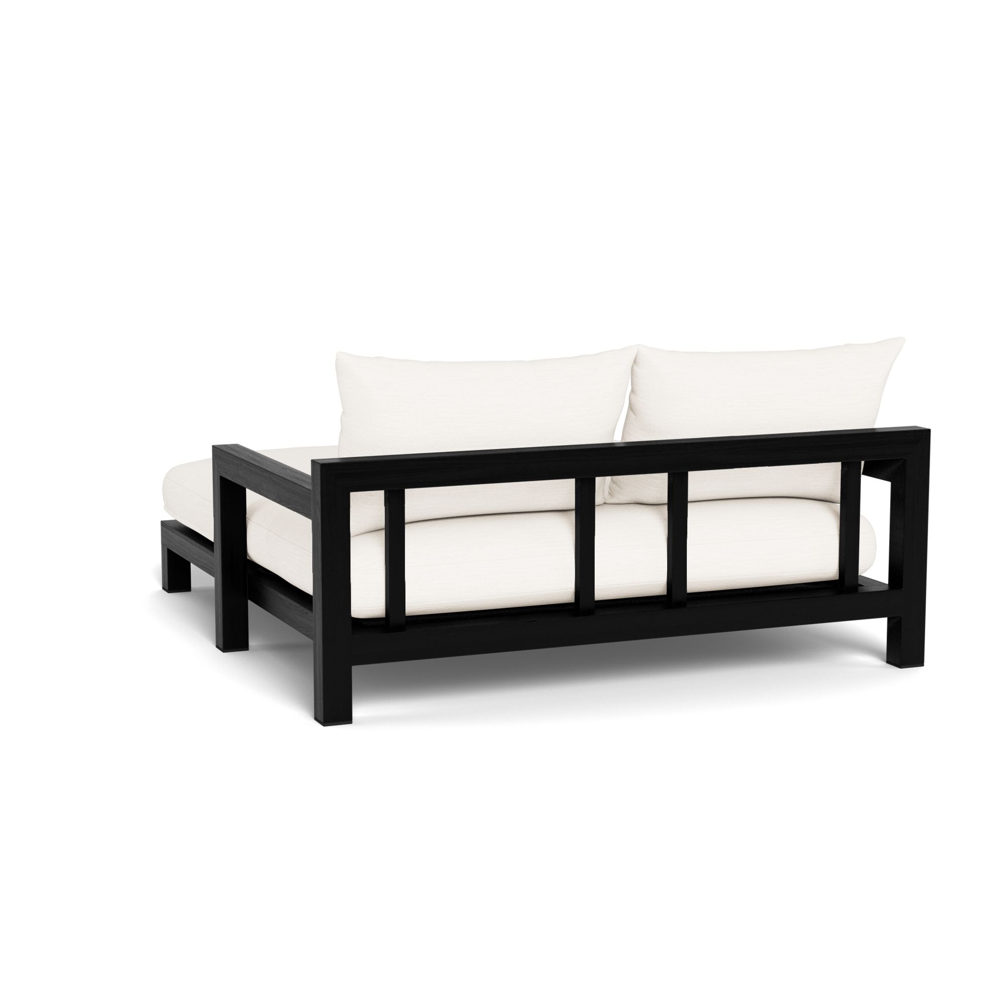 Harbour Pacific Teak Daybed - Teak Charcoal / Panama Blanco / Batyline Black