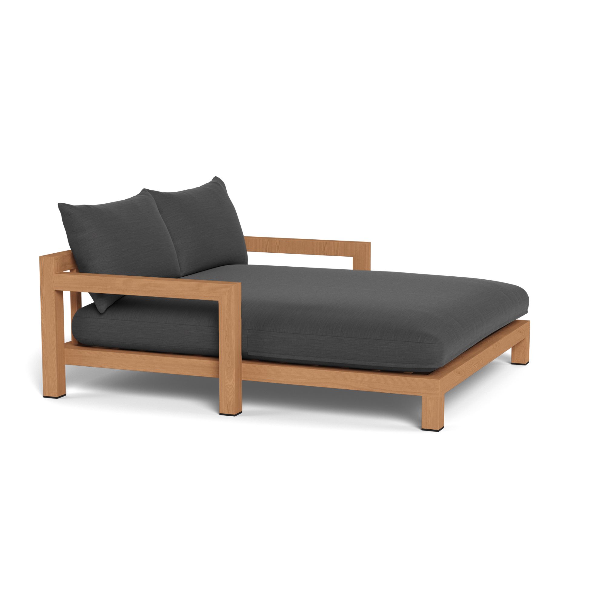 Harbour Pacific Teak Daybed - Teak Natural / Panama Grafito / Batyline White