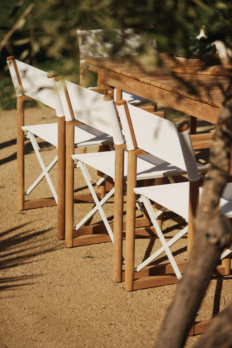 Harbour Pacific Teak Lounge Chair - Teak Charcoal / Copacabana Sand / Batyline Black