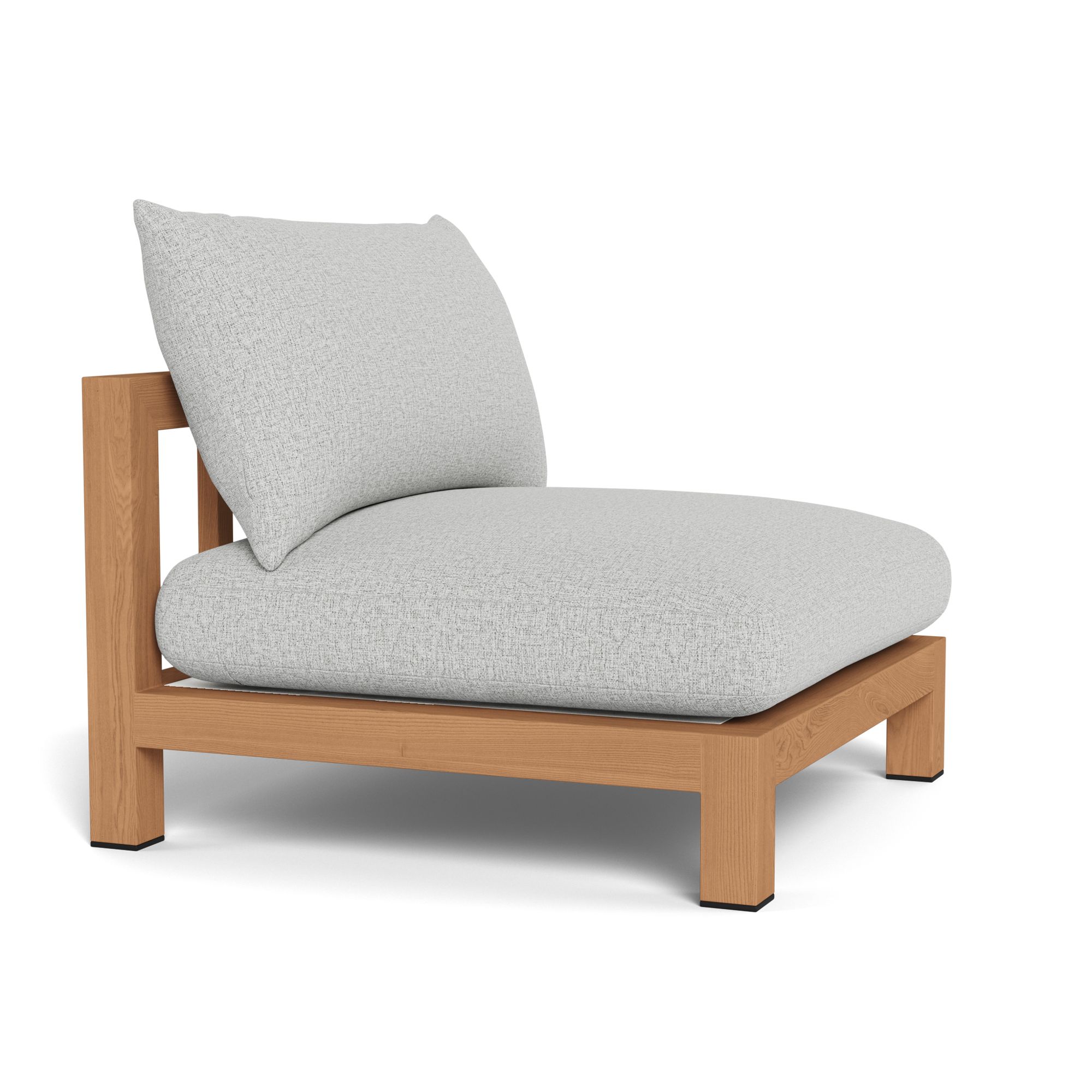 Harbour Pacific Teak Armless Single - Teak Natural / Copacabana Sand / Batyline White