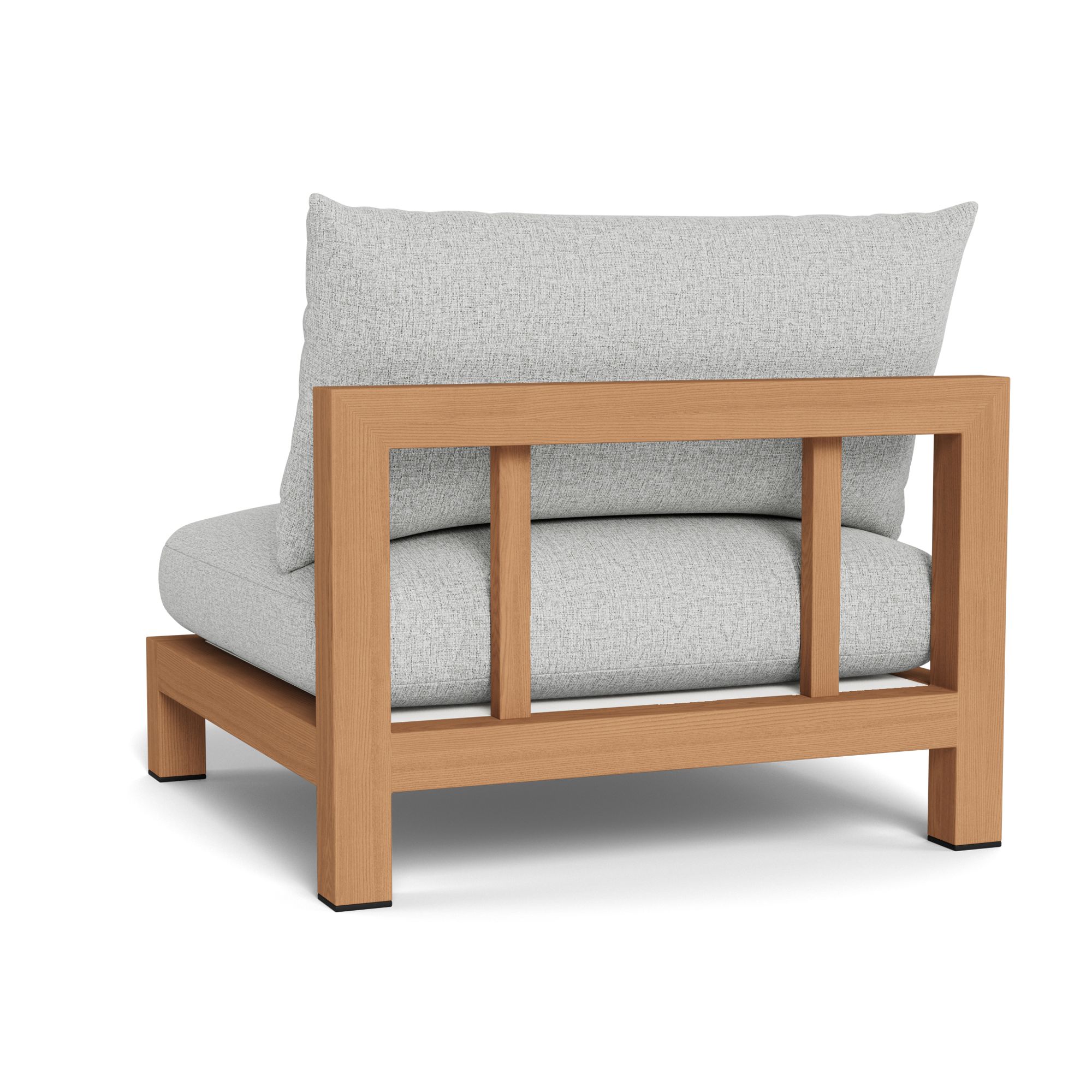 Harbour Pacific Teak Armless Single - Teak Natural / Copacabana Sand / Batyline White