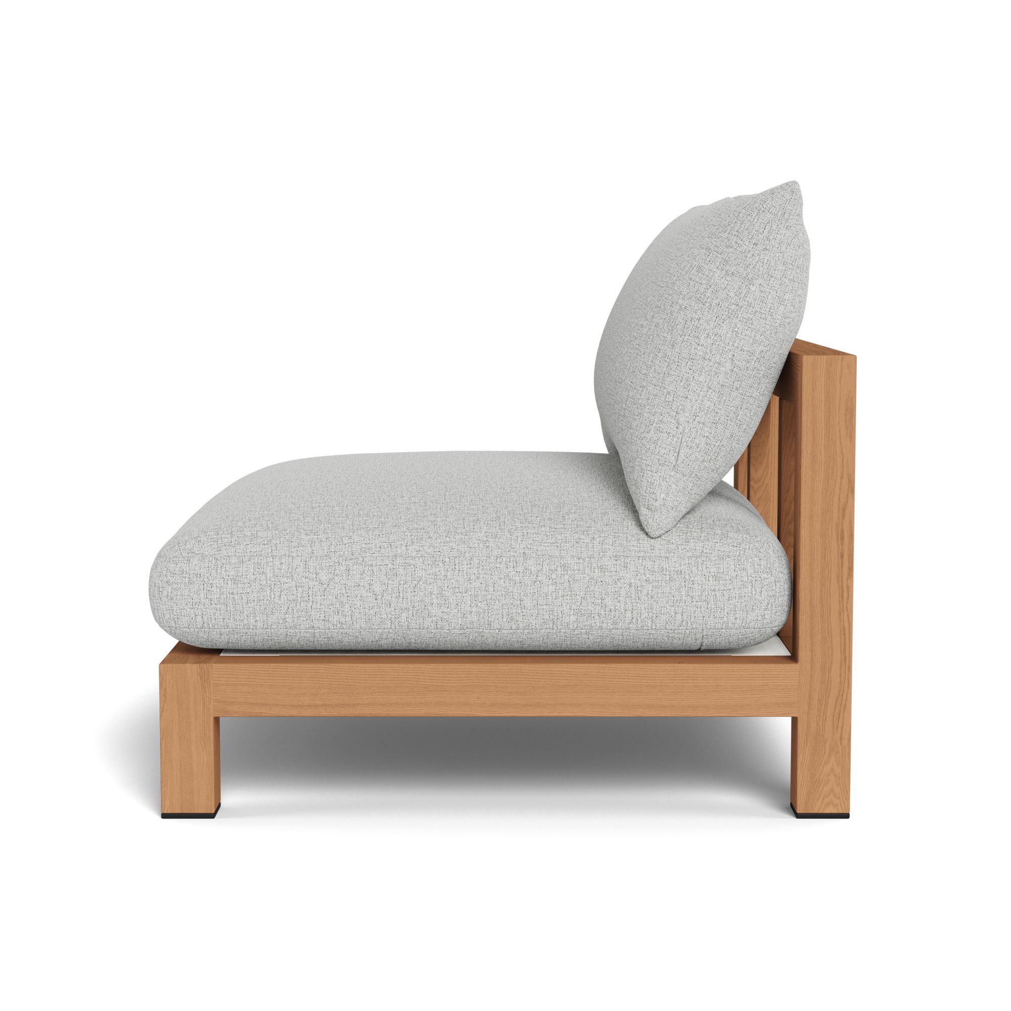 Harbour Pacific Teak Armless Single - Teak Natural / Copacabana Sand / Batyline White