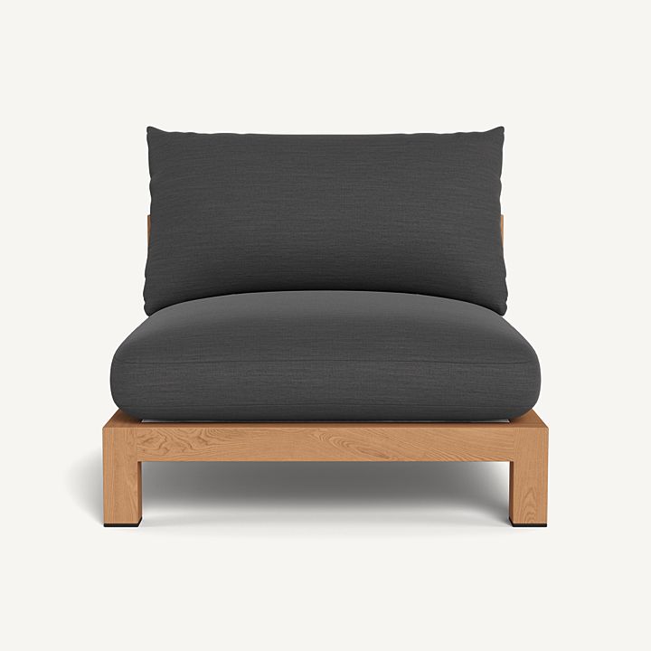 Harbour Pacific Teak Armless Single