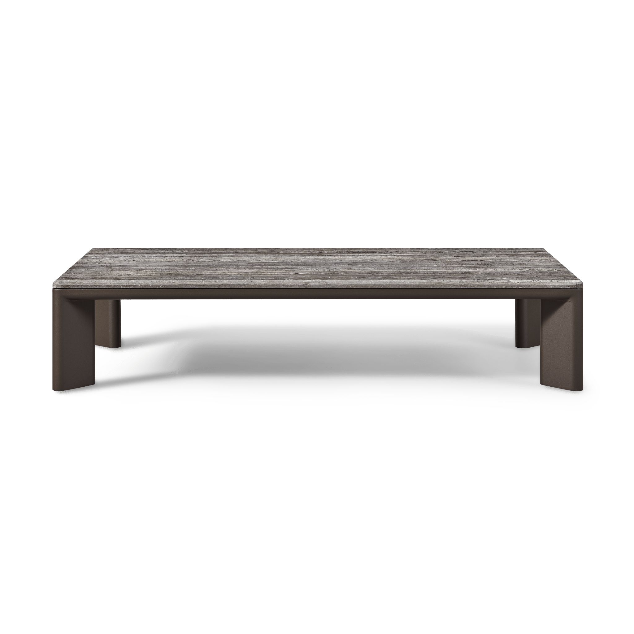 Harbour Palm Beach Aluminum Rectangle Coffee Table