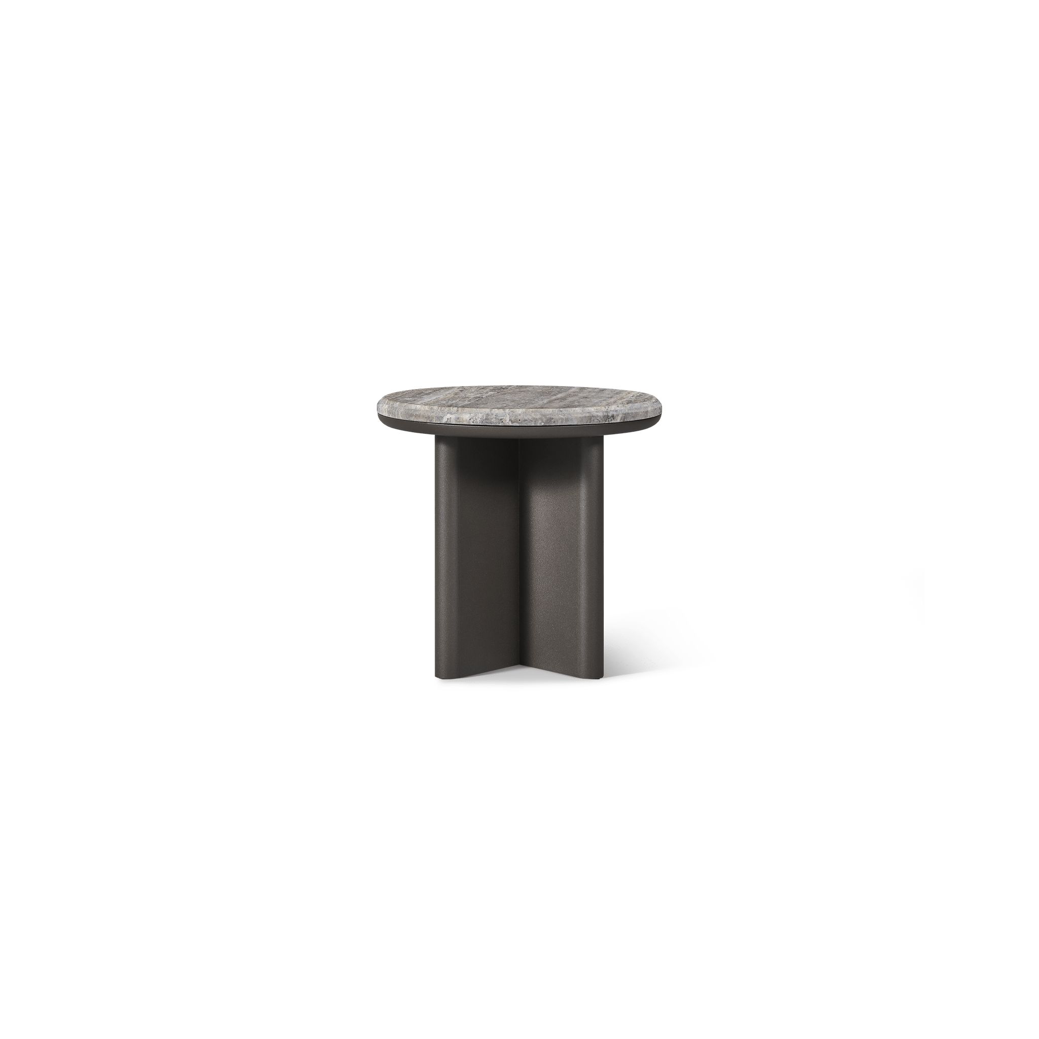 Harbour Palm Beach Aluminum Round Side Table