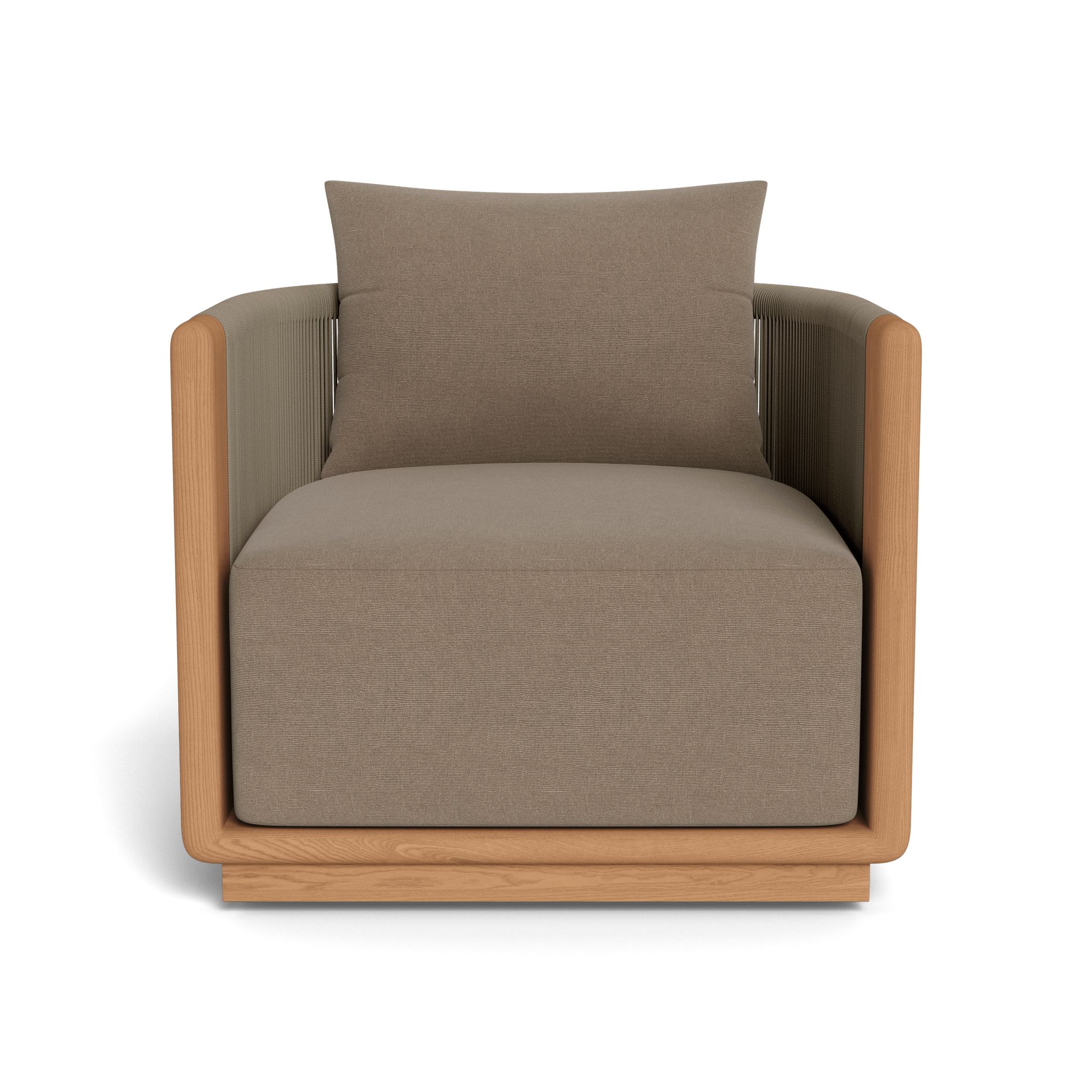Harbour Palm Beach Teak Swivel Lounge Chair