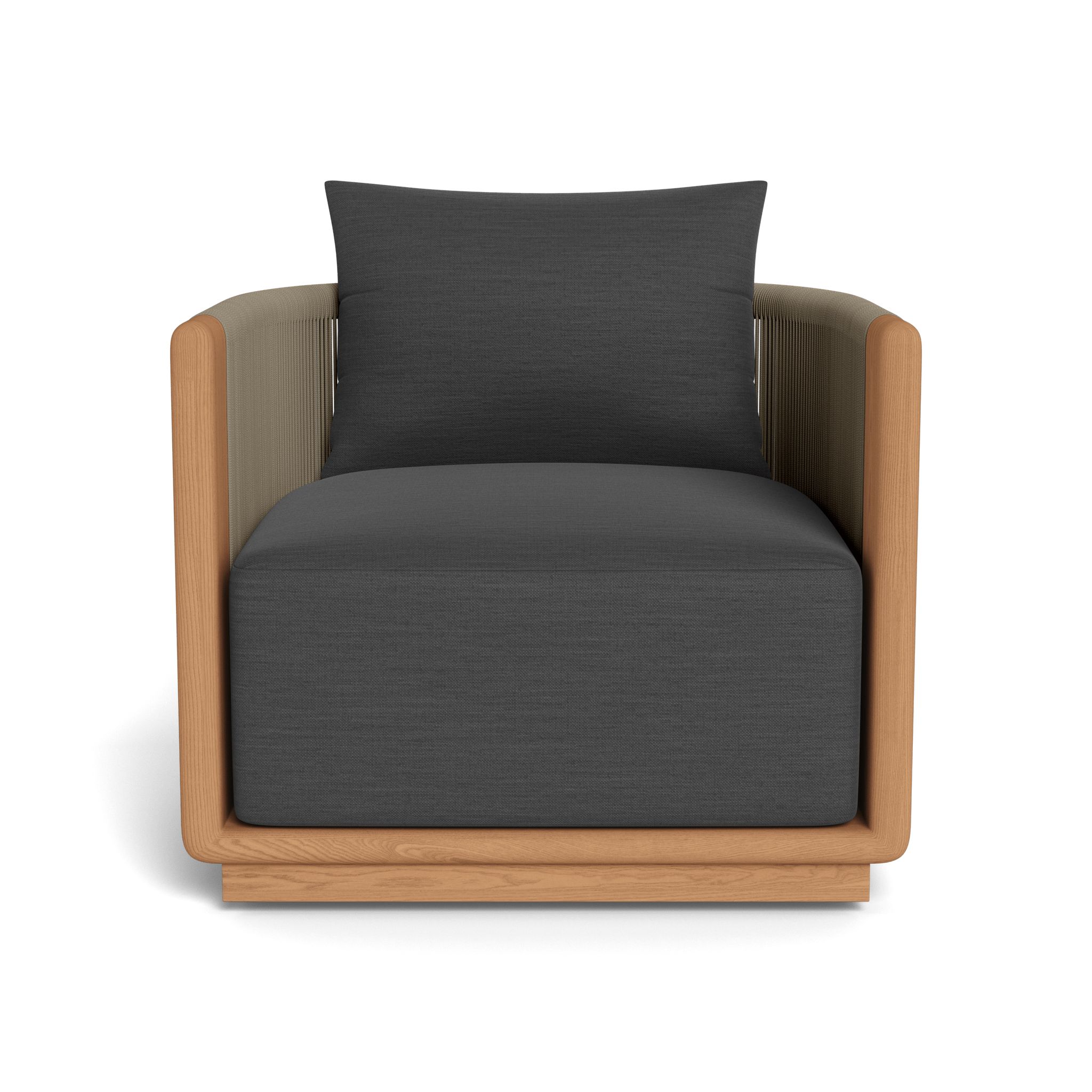 Harbour Palm Beach Teak Swivel Lounge Chair