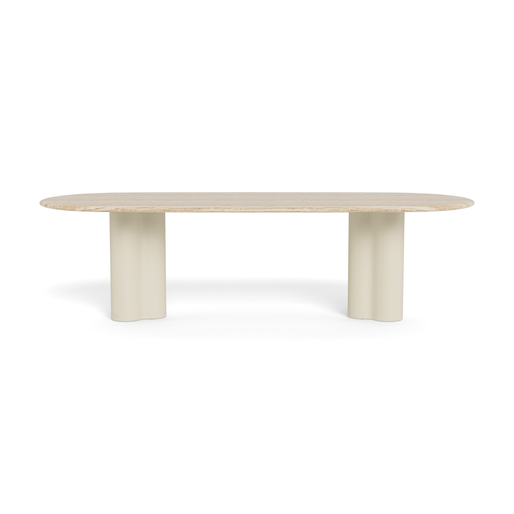 Harbour Porto Aluminum Pill Dining Table 108"