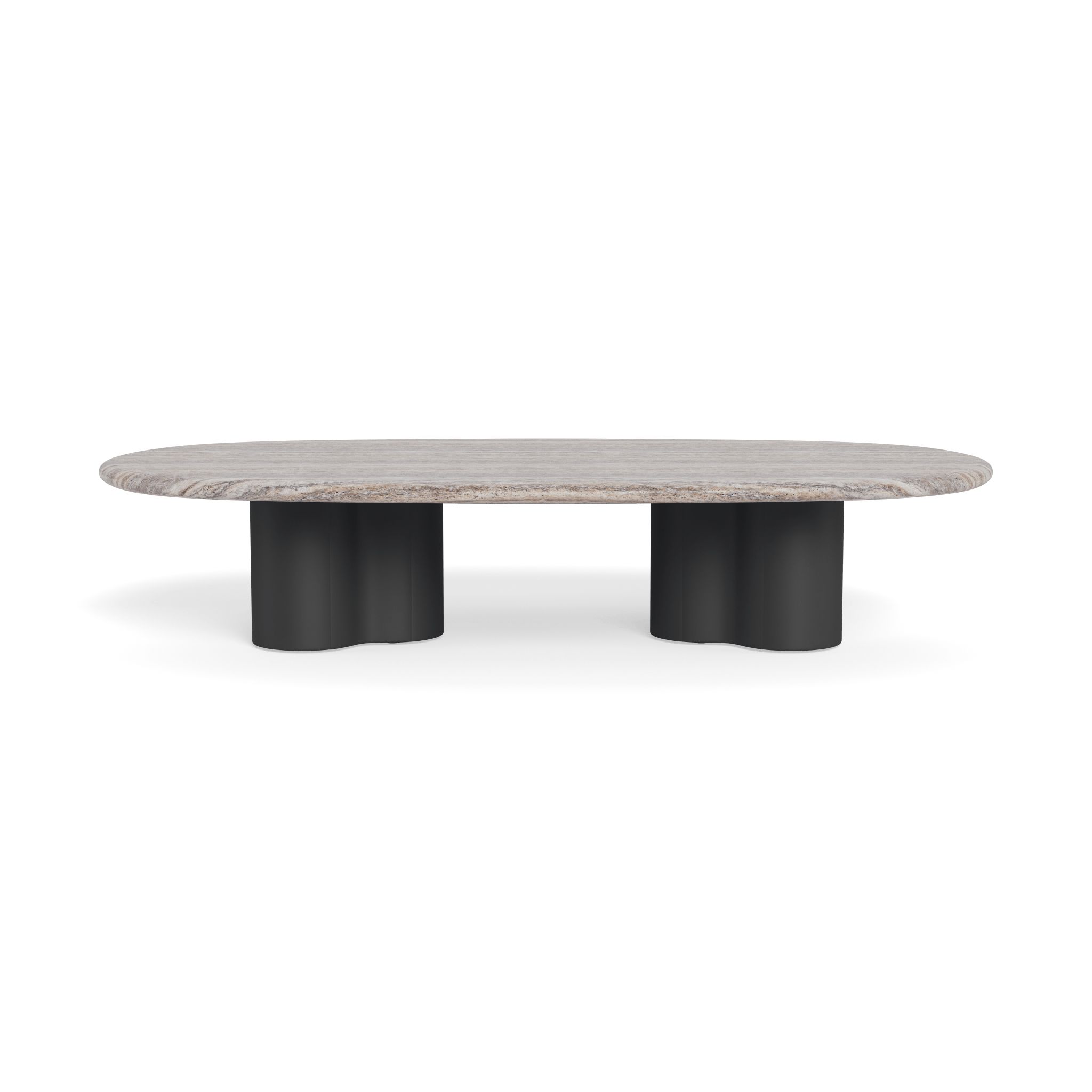 Harbour Porto Aluminum Pill Coffee Table 64"