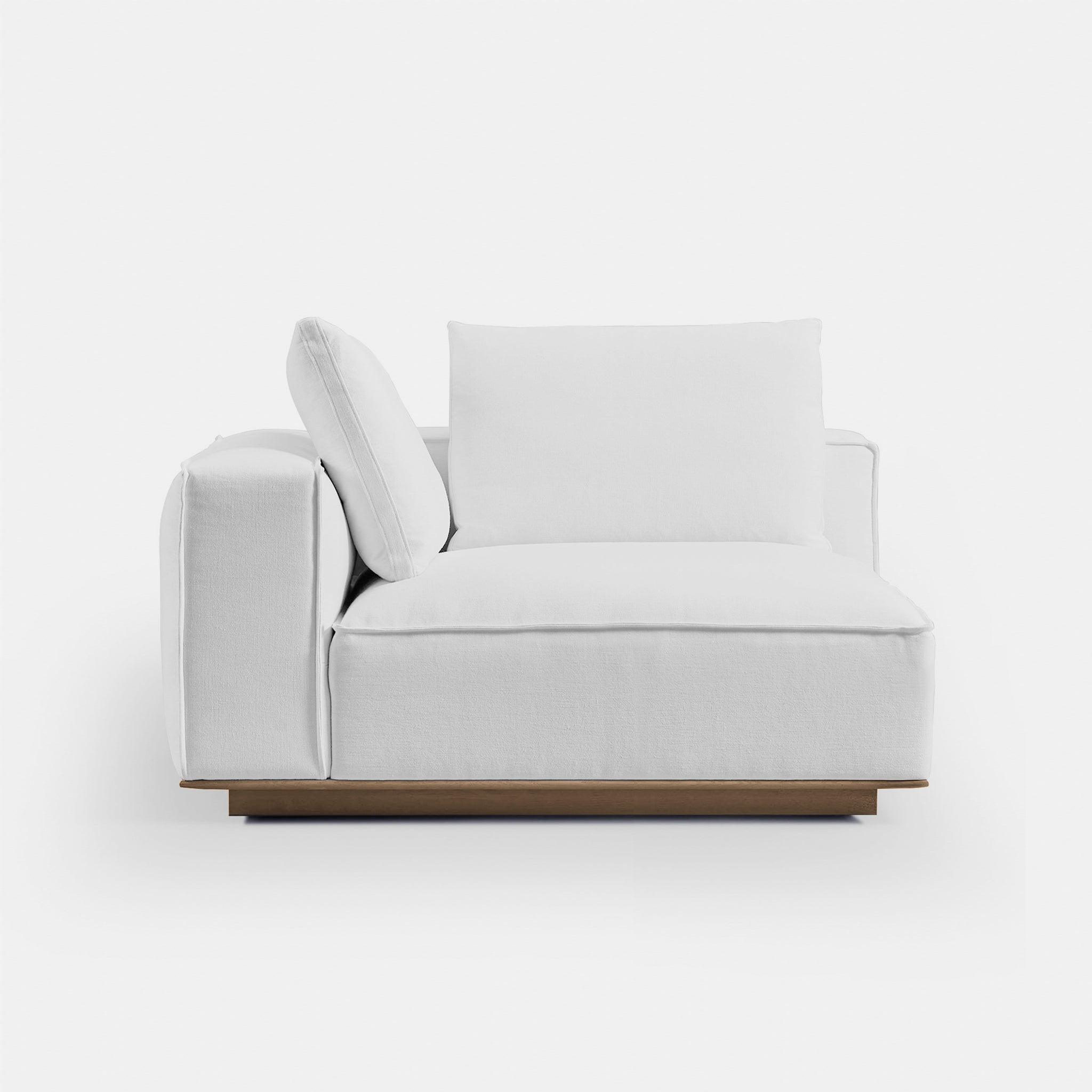 Harbour Santorini Return Left - Oak Brown / Harbour Belgian Linen Natural