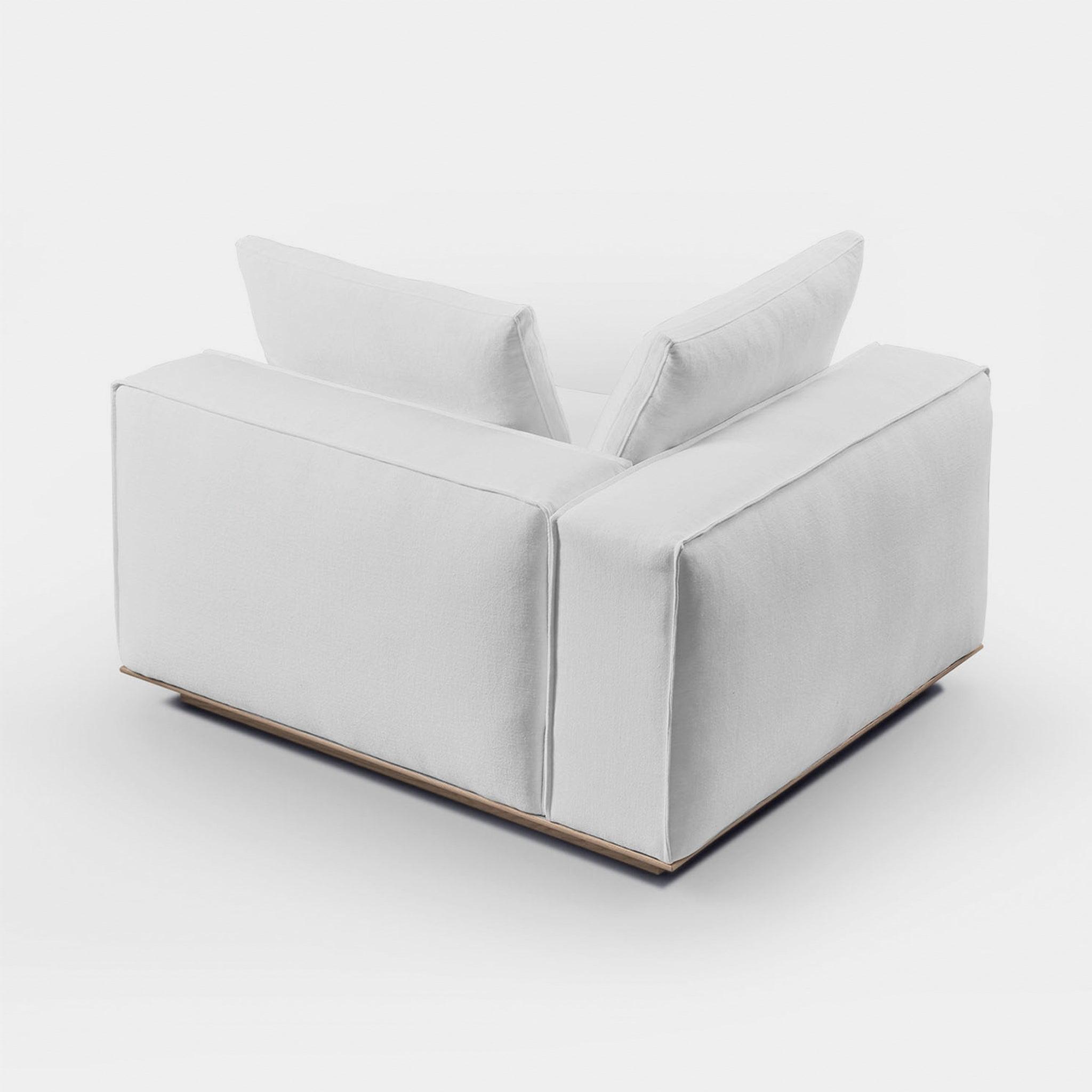 Harbour Santorini Return Left - Oak Brown / Harbour Belgian Linen Natural