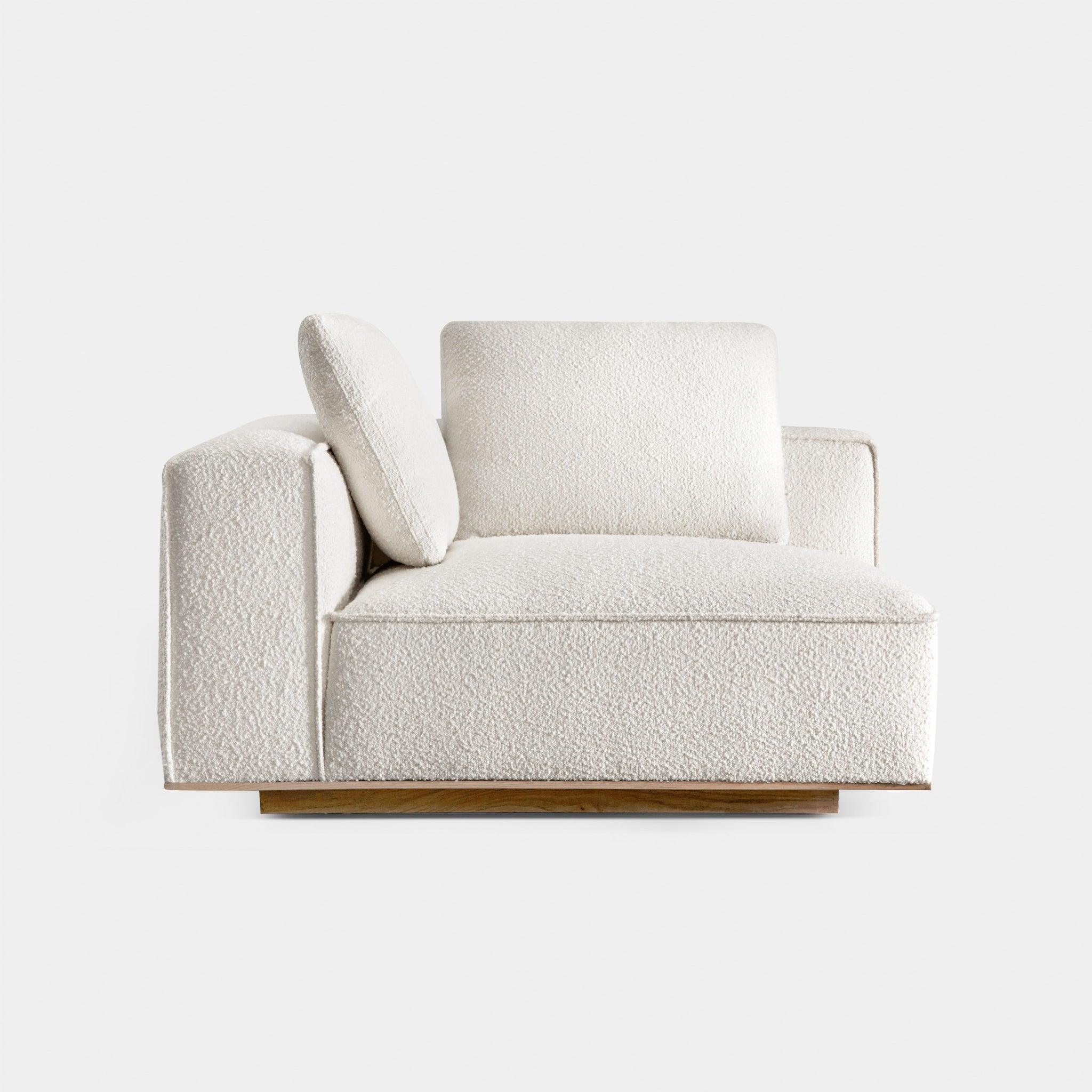Harbour Santorini Return Left - Oak Brown / Harbour Belgian Linen Natural